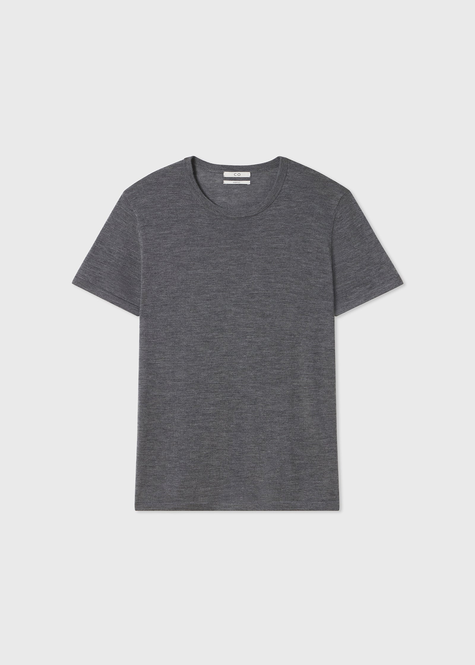 T-Shirt in Fine Cashmere - Grey - CO Collections