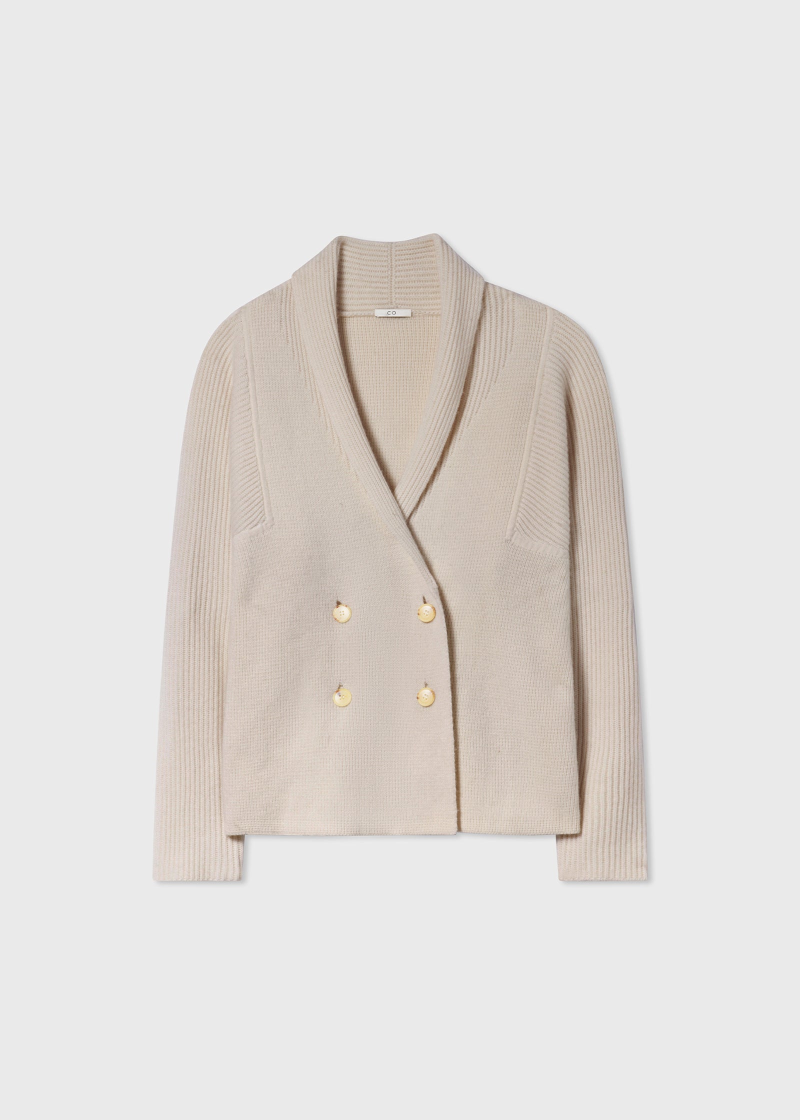 Double Breasted Cardigan - Ivory