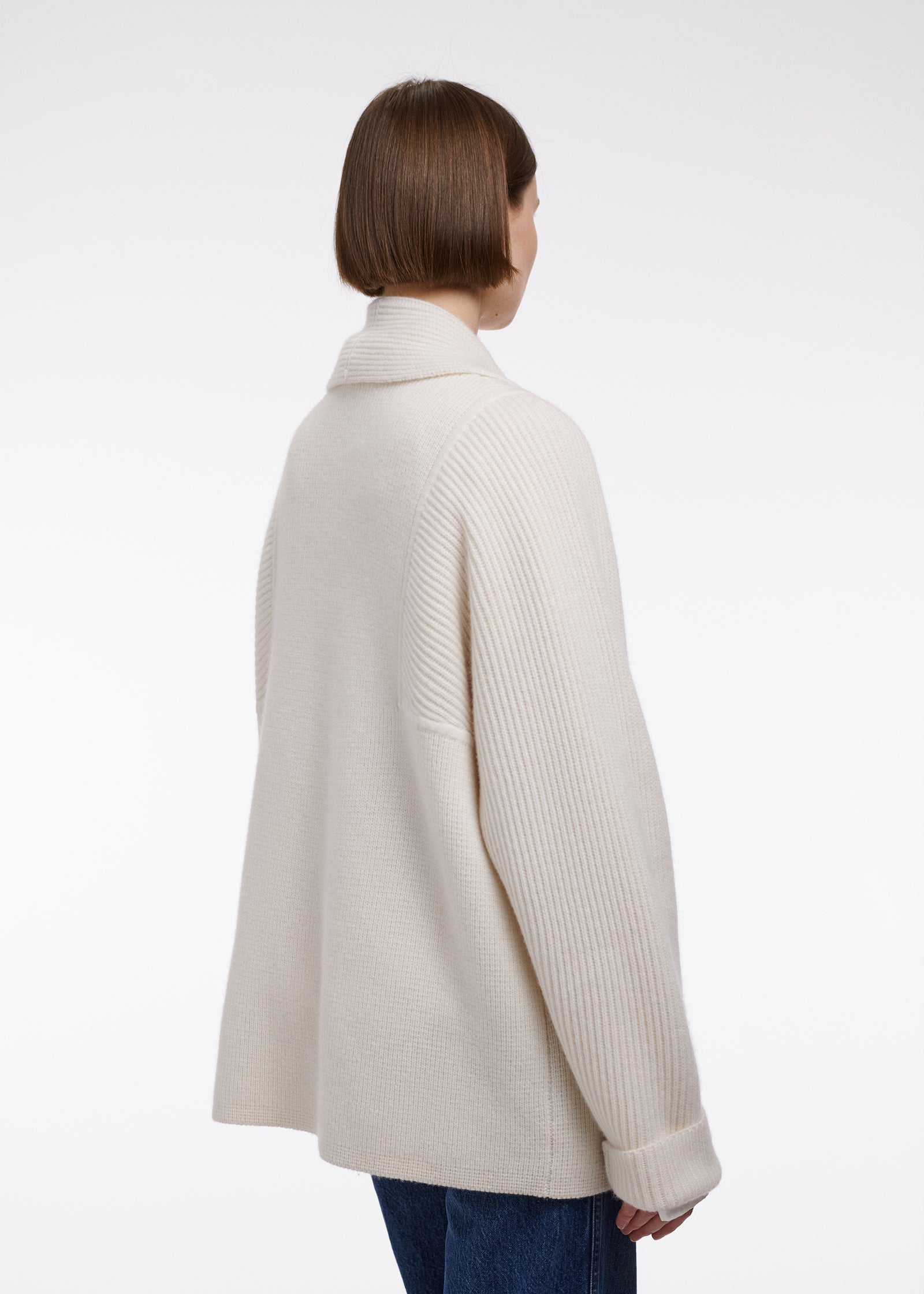 Double Breasted Cardigan - Ivory