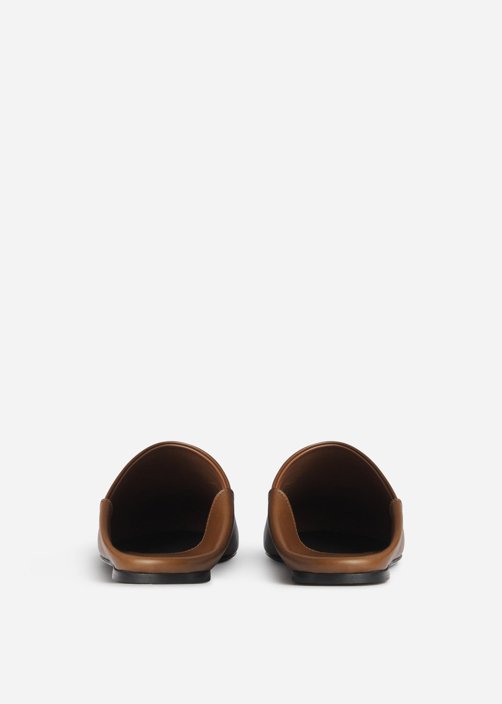 Babouche Mule in Smooth Leather - Cognac - CO