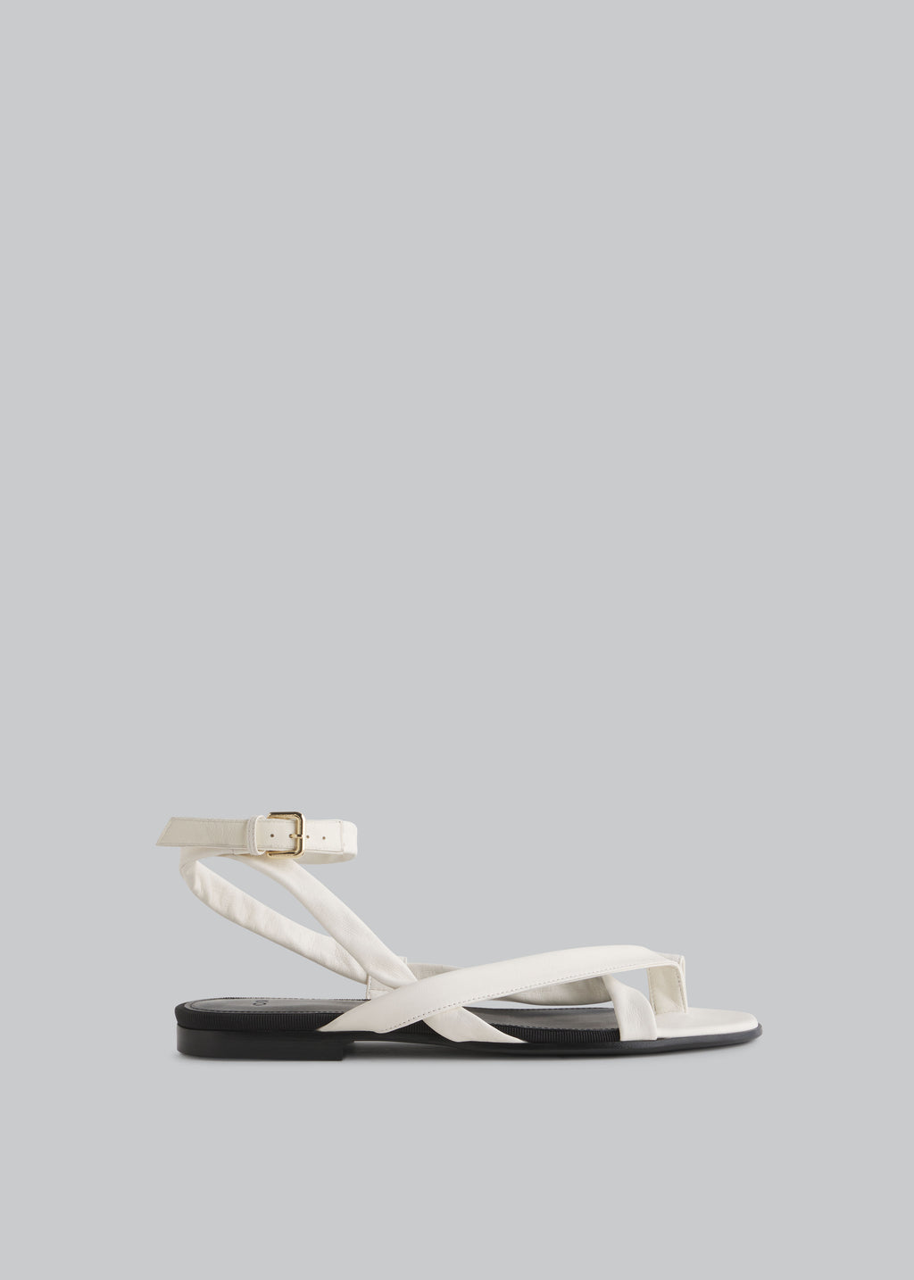 Asymmetric Toe Ring Gladiator Sandal - Ivory - CO