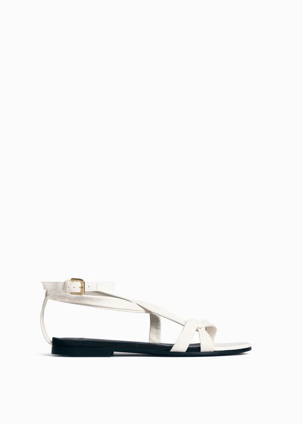 Asymmetric Sandal in Ivory - CO