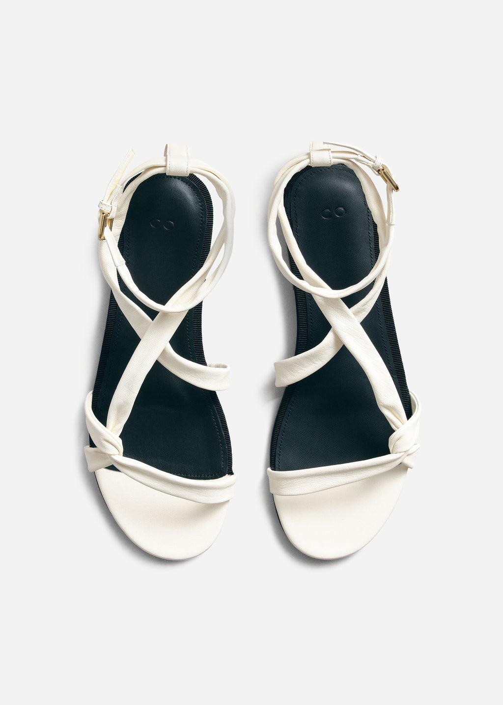 Asymmetric Sandal in Ivory - CO