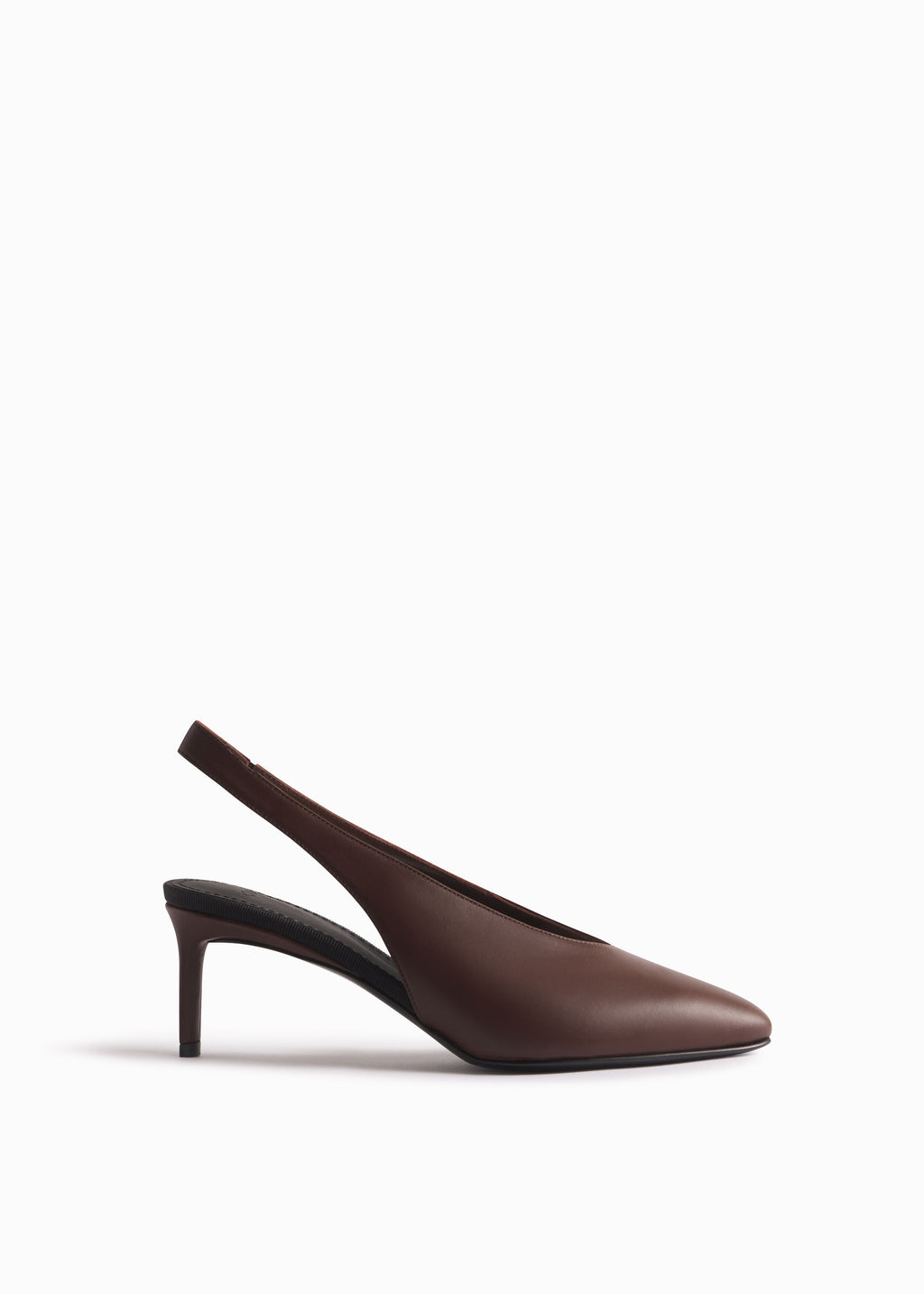 Pointed Slingback Heel in Chocolate - CO