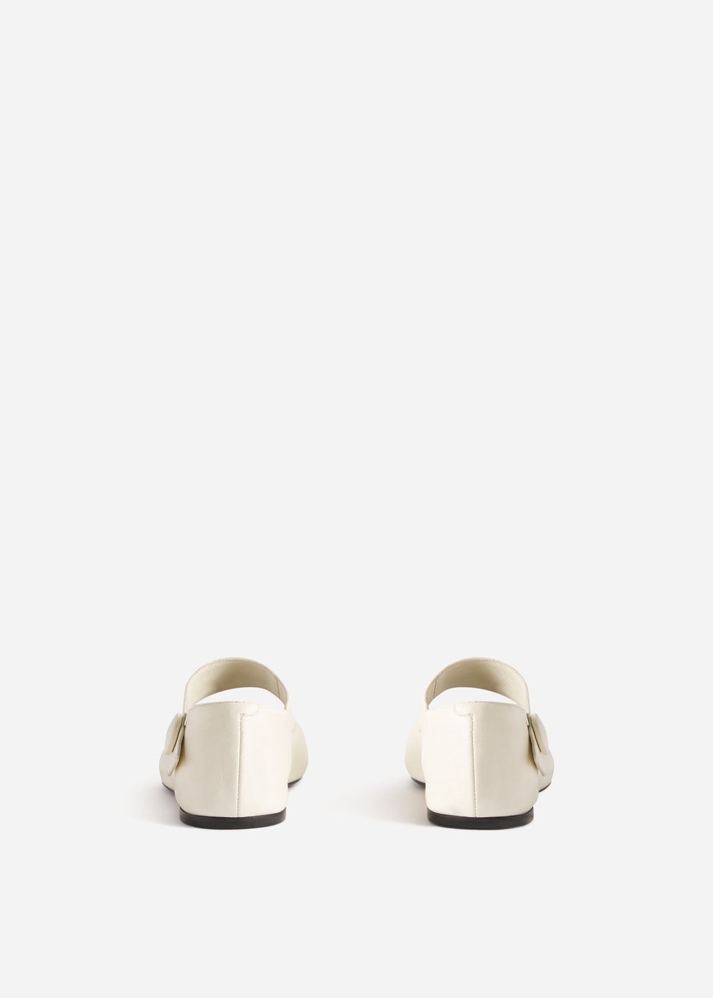 Mary Jane Ballerina Flat in Ivory - CO