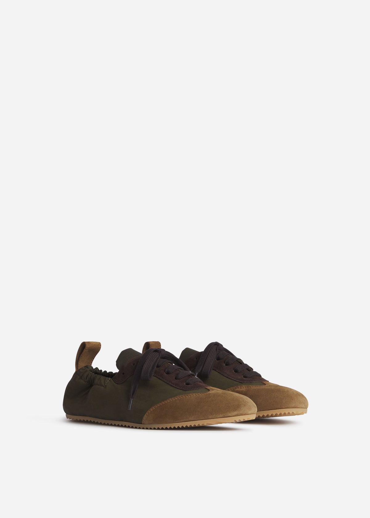 Slip On Elastic Sneaker - Olive, image 2 of 3