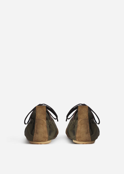 Slip On Elastic Sneaker - Olive, image 3 of 3