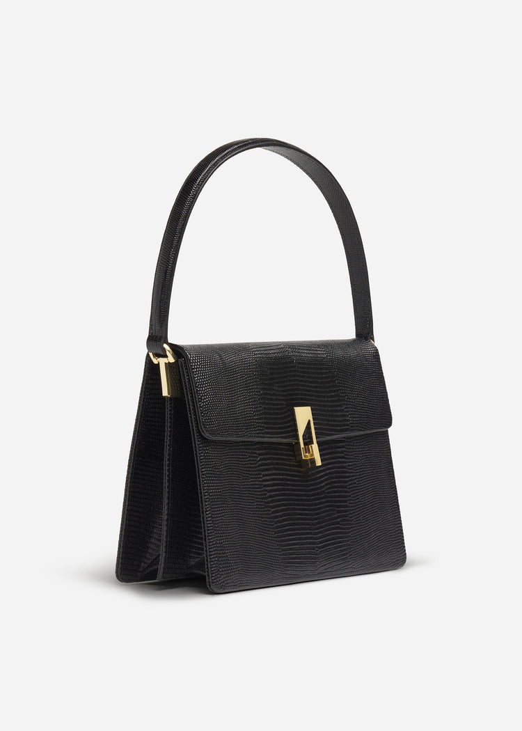 Structured Handbag in Leather - Black, image 2 of 3