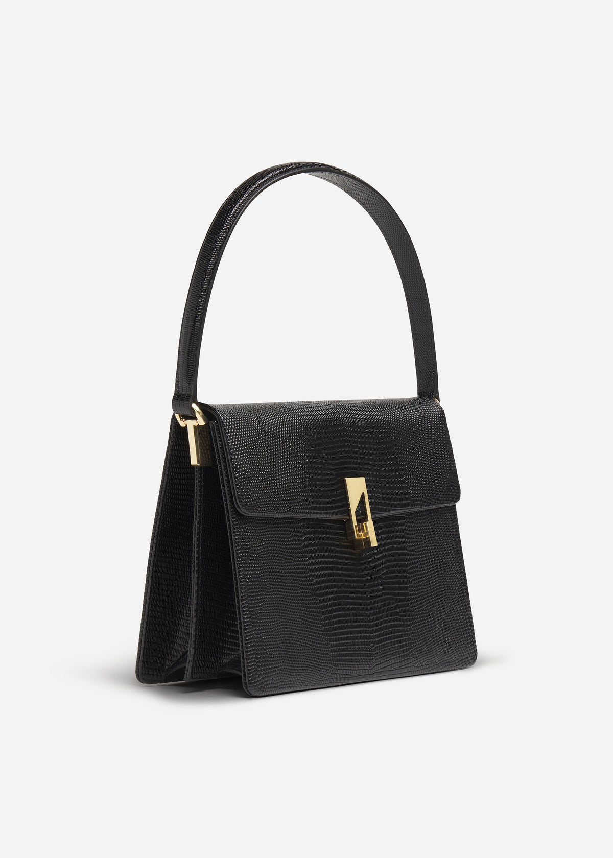 Structured Handbag in Leather - Black, image 2 of 3