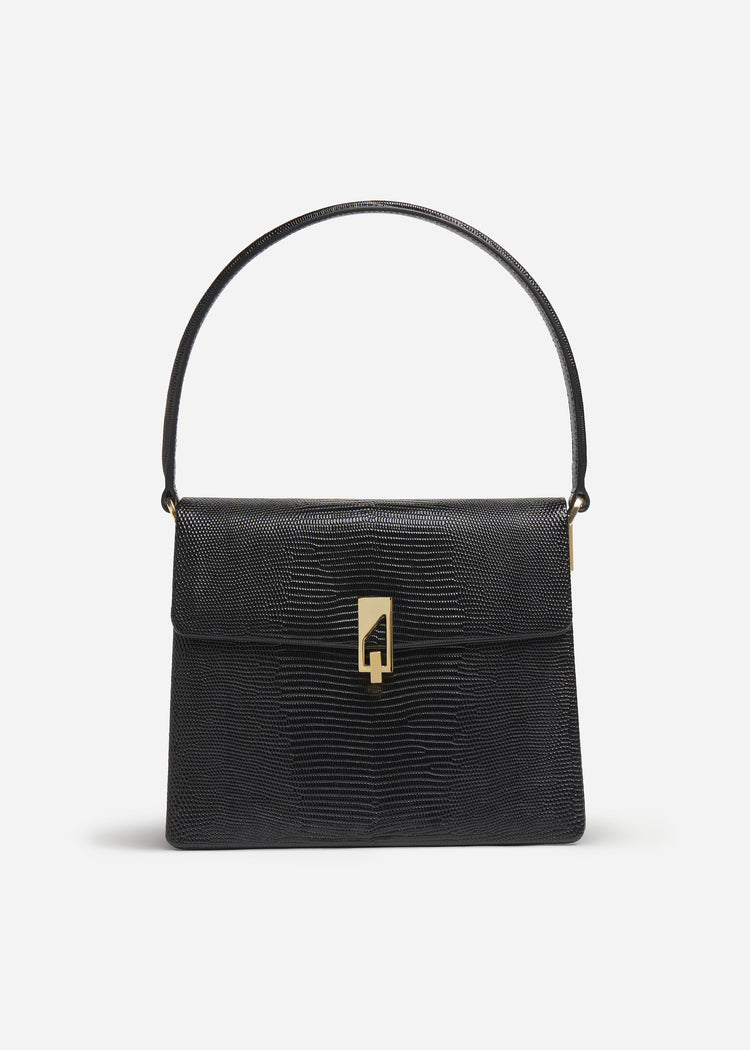 Structured Handbag in Leather - Black, image 1 of 3