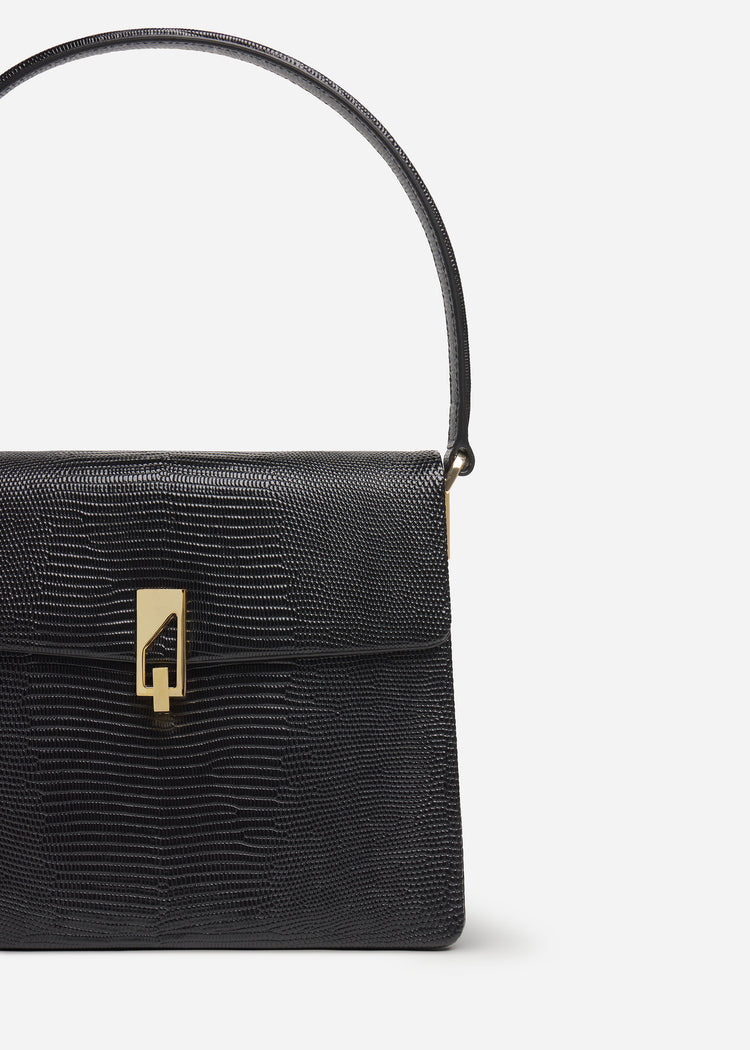 Structured Handbag in Leather - Black, image 3 of 3