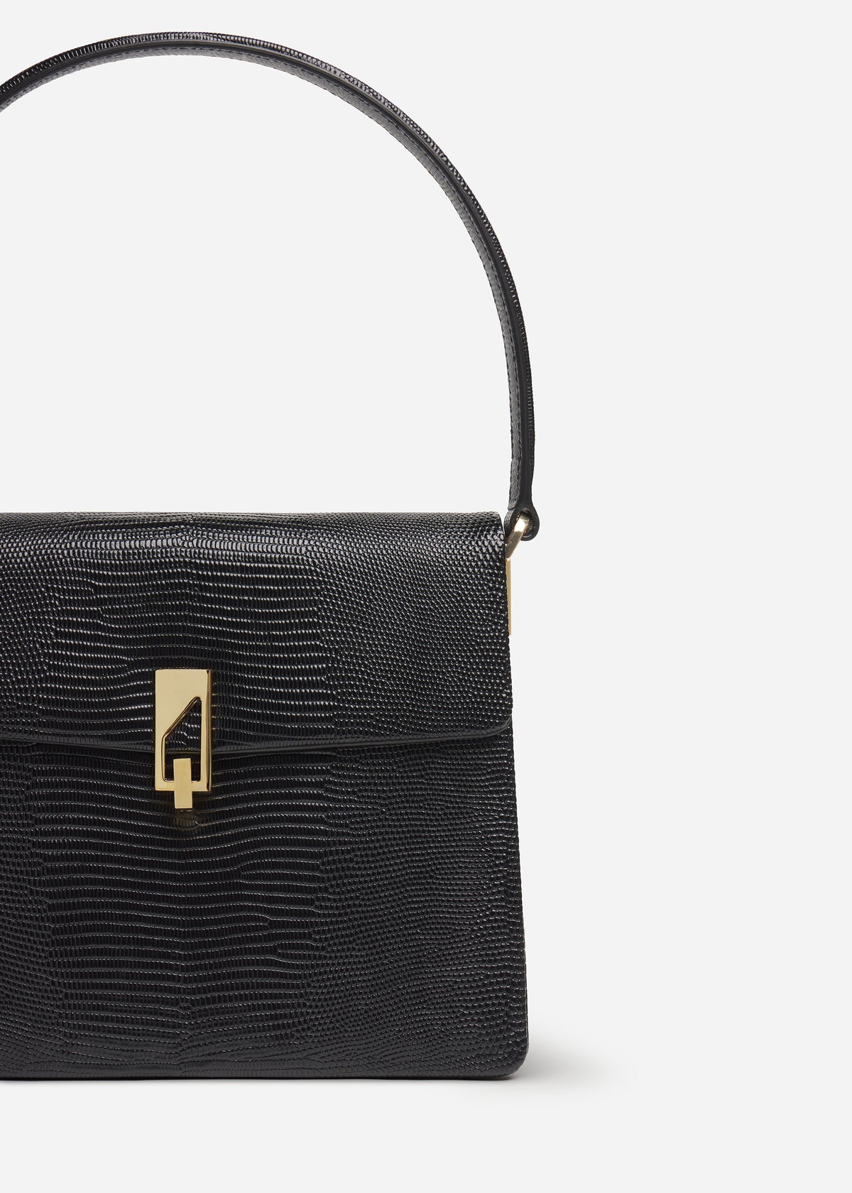 Structured Handbag in Leather - Black, image 3 of 3