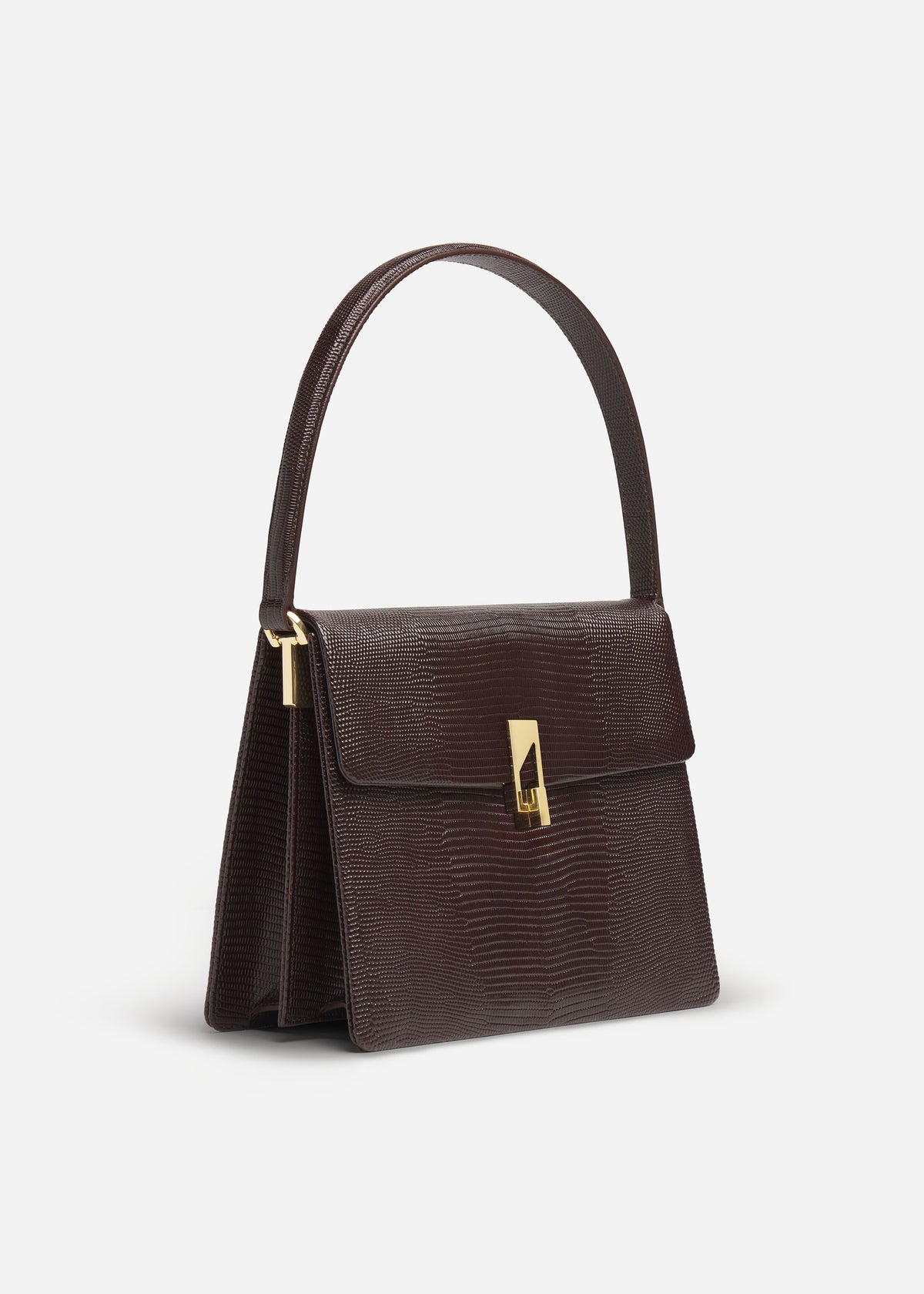 Structured Handbag in Leather - Espresso, image 2 of 3