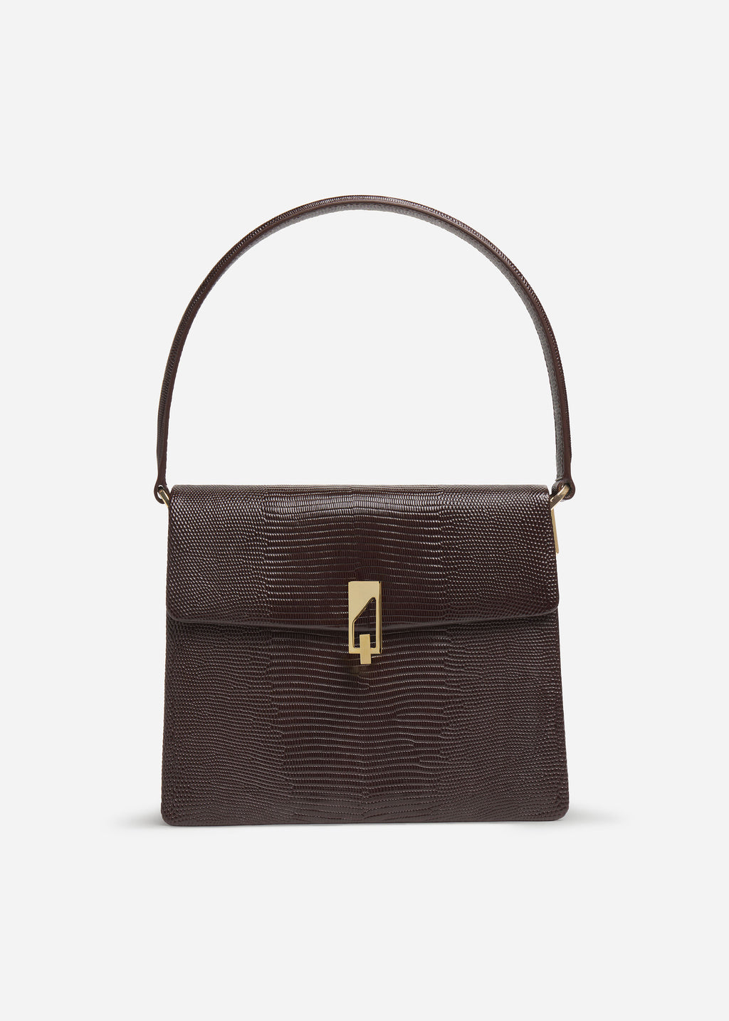 Structured Handbag in Leather - Espresso, image 1 of 3