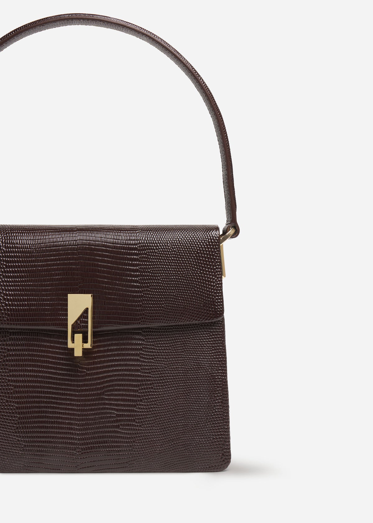 Structured Handbag in Leather - Espresso, image 3 of 3