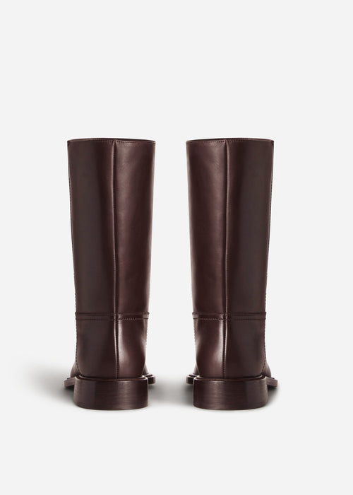 Front Seam Riding Boot - Chocolate, image 3 of 3