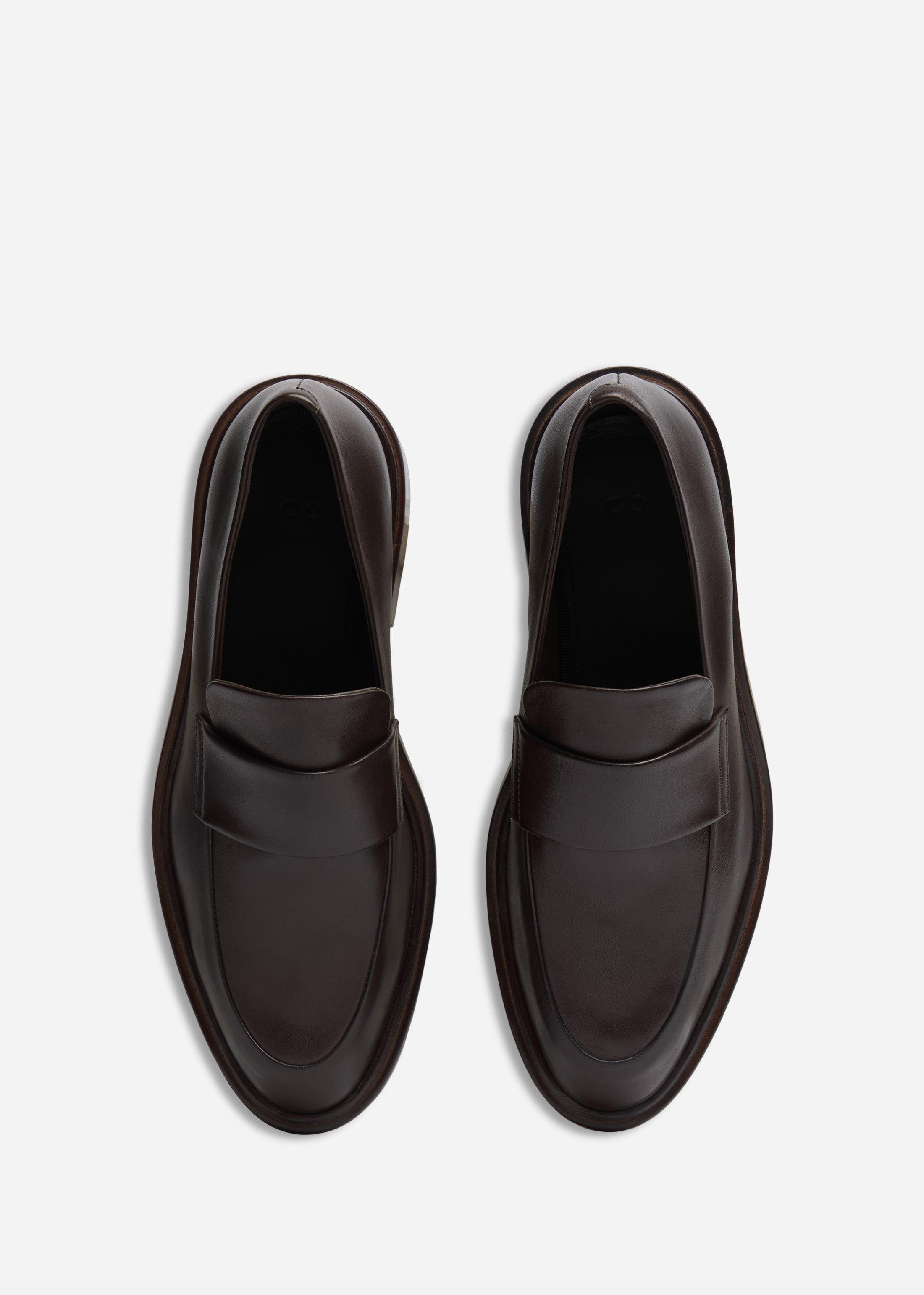 Moccasin Loafers in Calf Skin Leather - Chocolate
