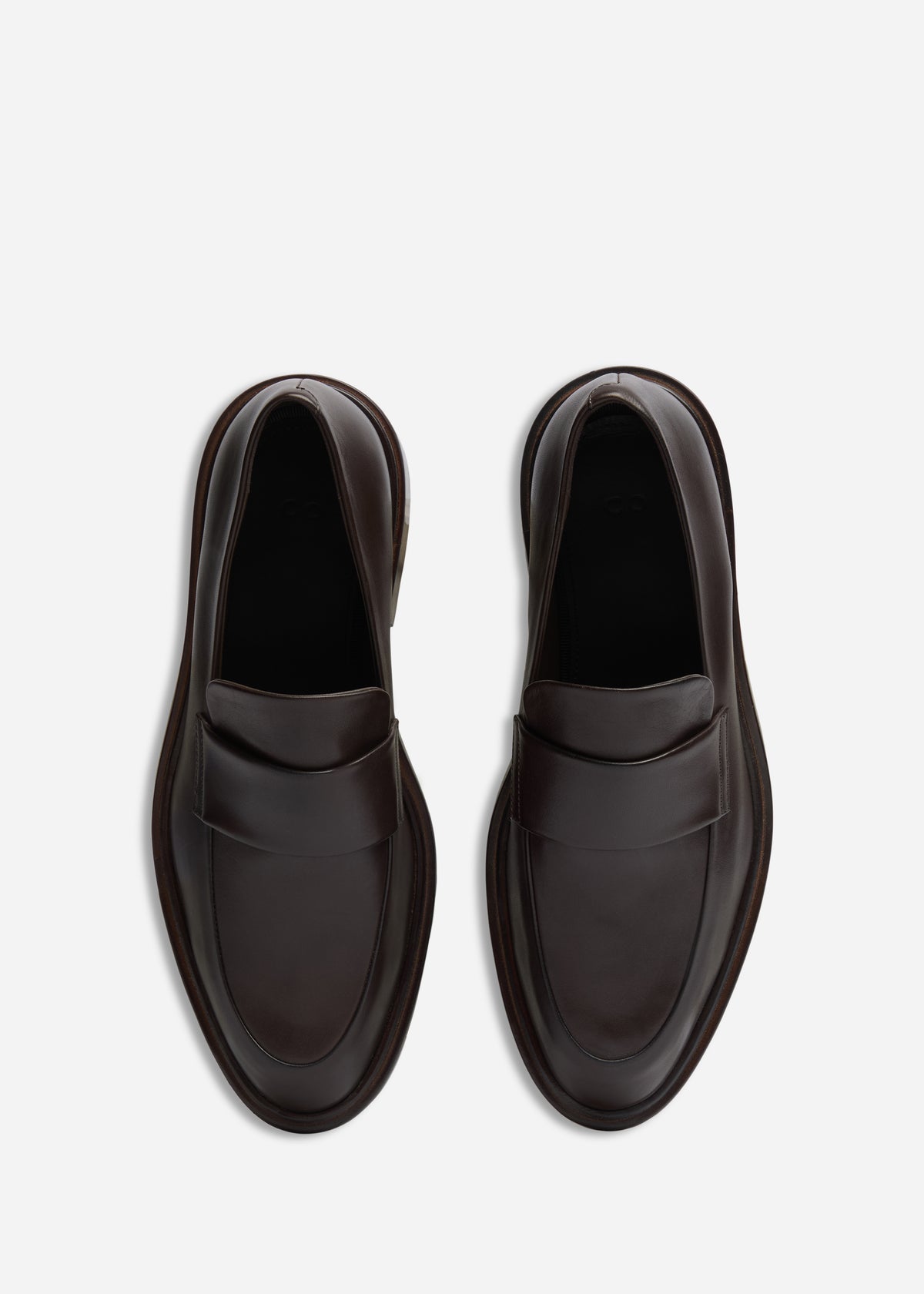 Moccasin Loafers in Calf Skin Leather - Chocolate, image 3 of 5