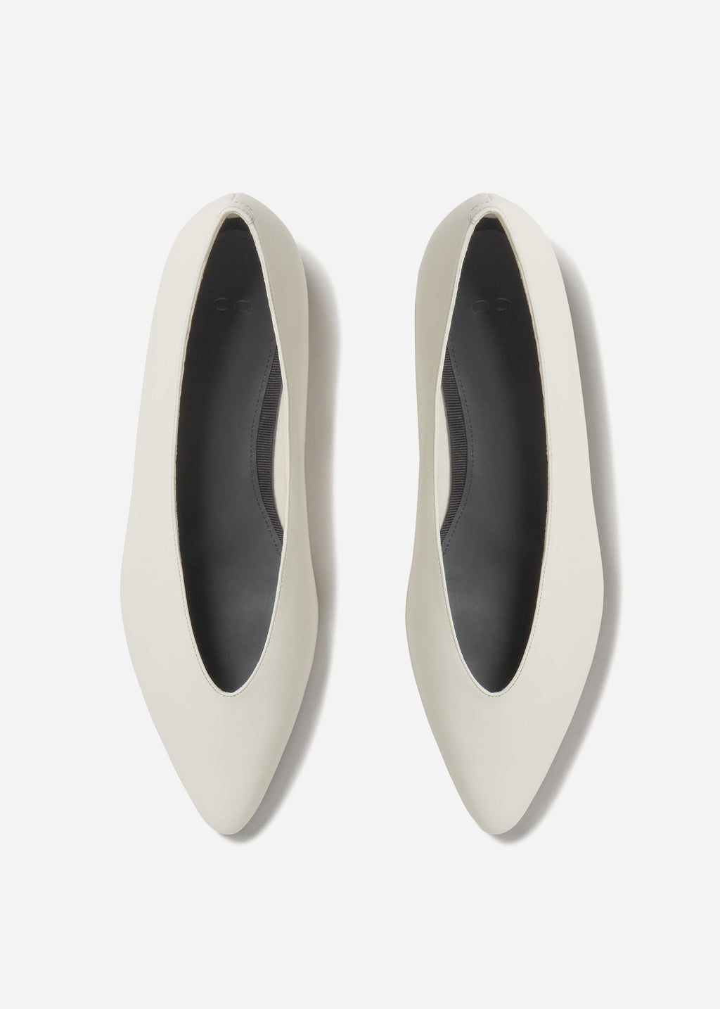 Pointed Ballerina Flat in Ivory - CO