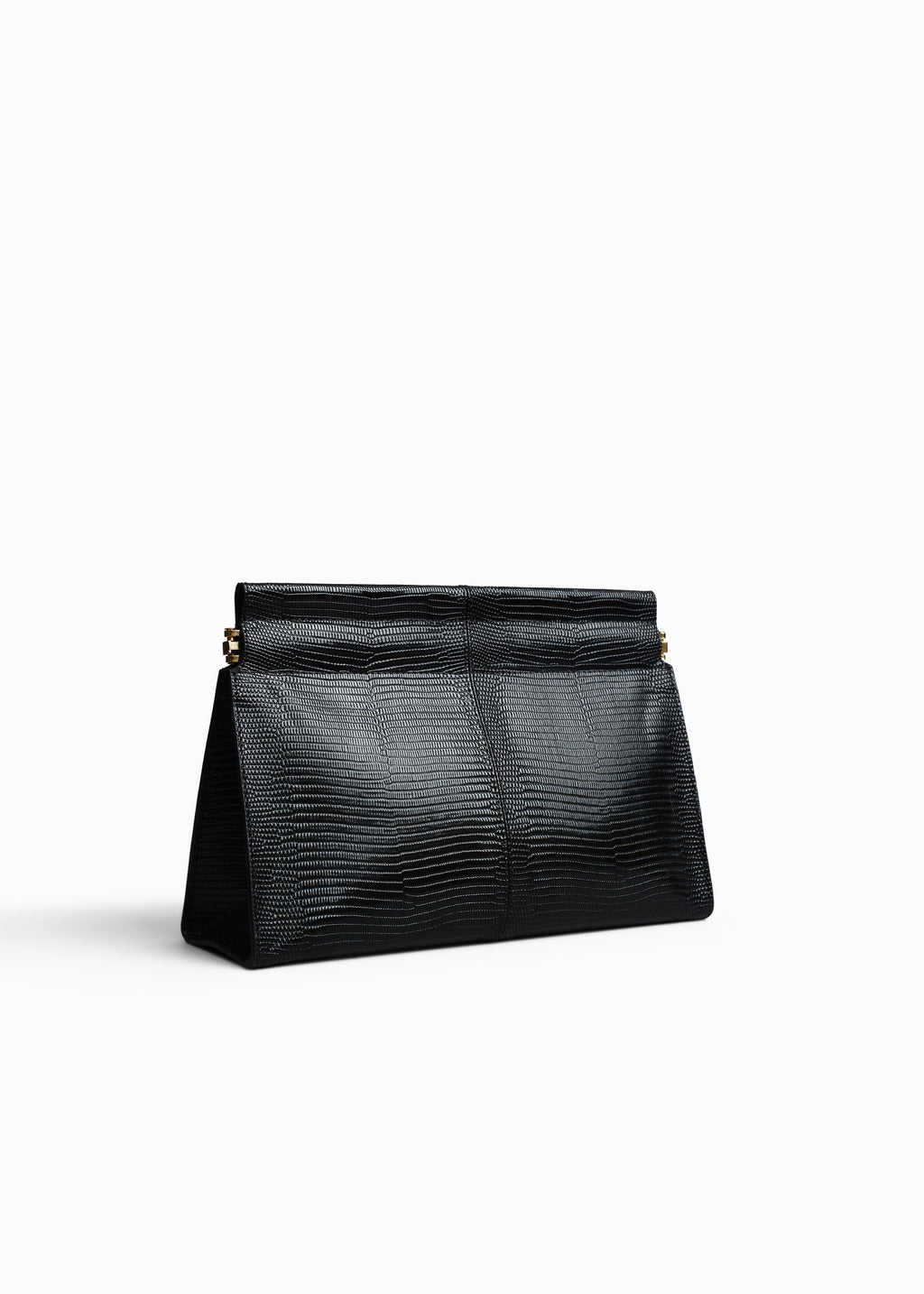 Small Leather Clutch  in Black - Black - CO
