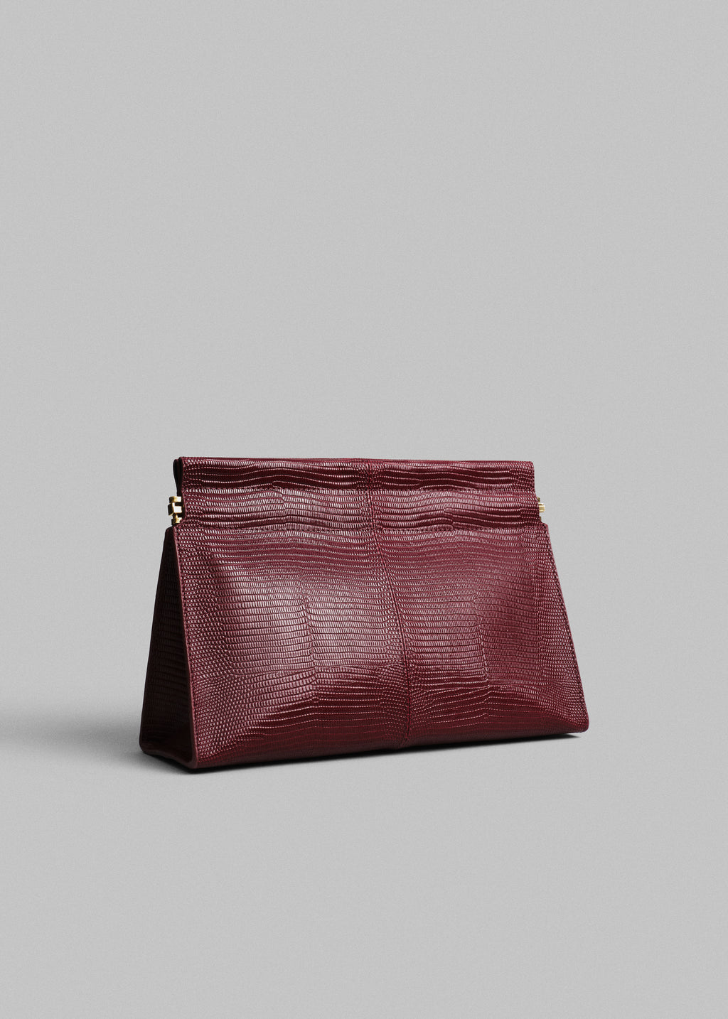 Small Leather Clutch - Burgundy - CO