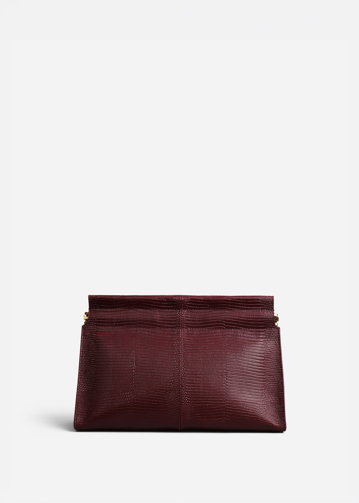 Small Leather Clutch - Burgundy, image 1 of 3