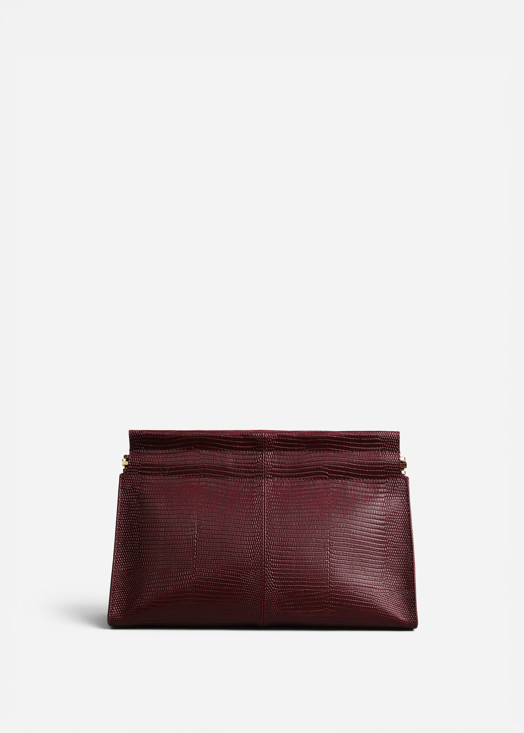 Small Leather Clutch - Burgundy - CO