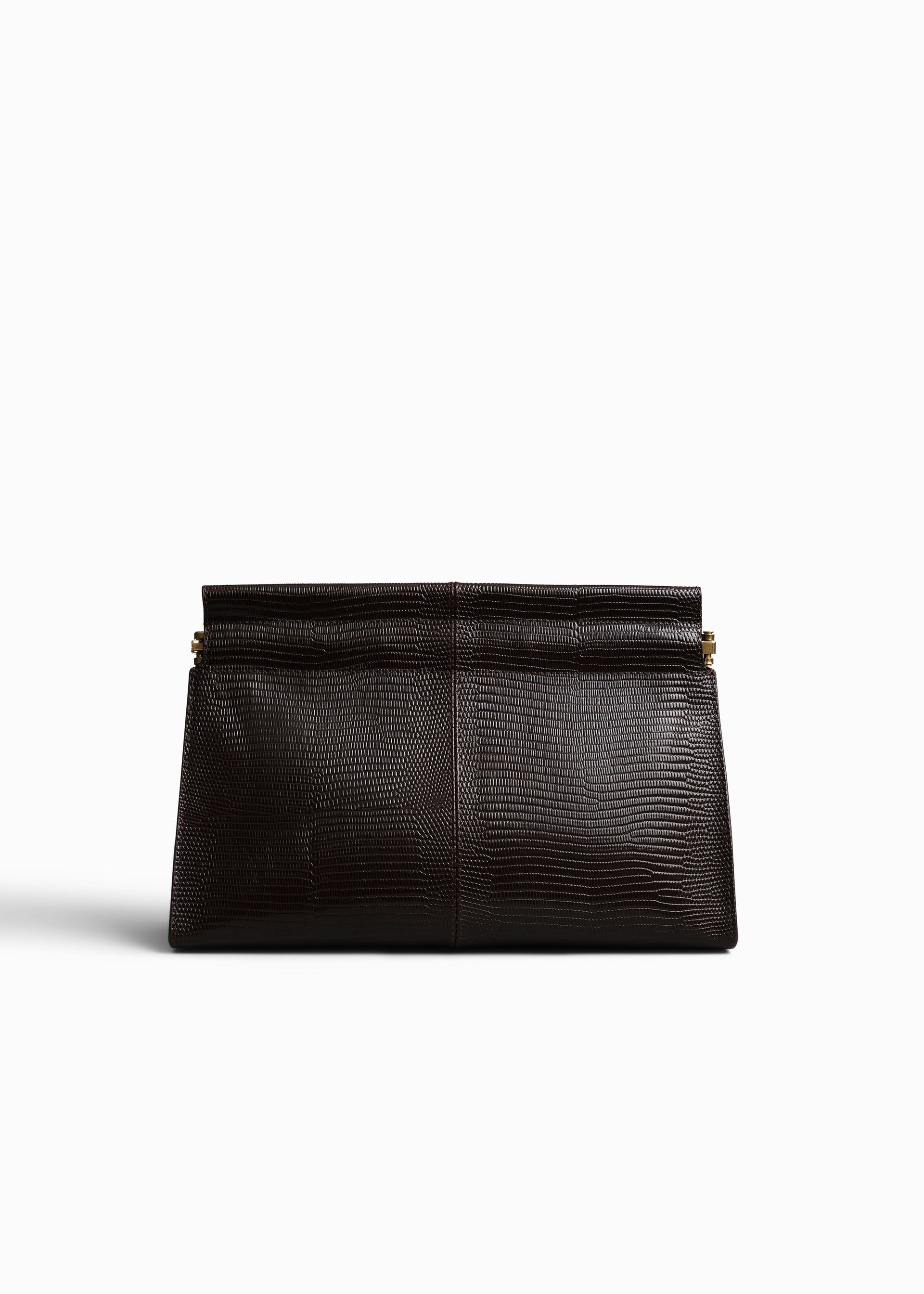 Small Leather Clutch in Espresso  - Espresso - CO