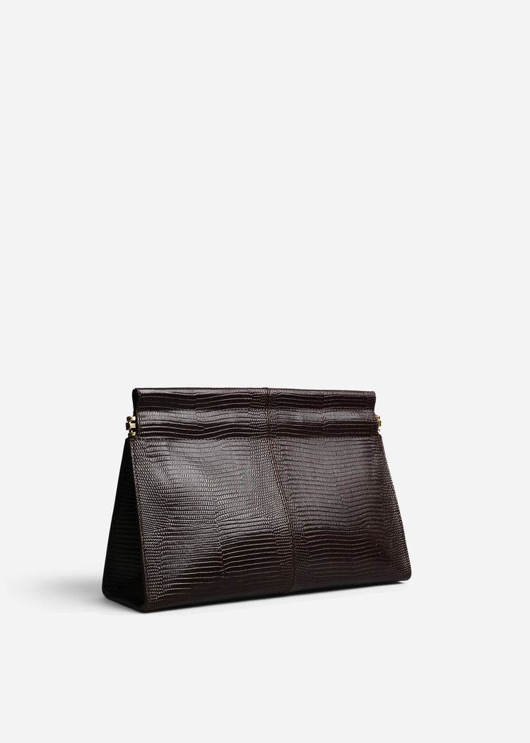 Small Leather Clutch - Espresso, image 2 of 3