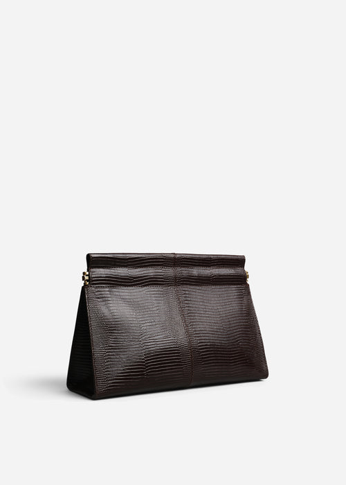 Small Leather Clutch - Espresso, image 2 of 3