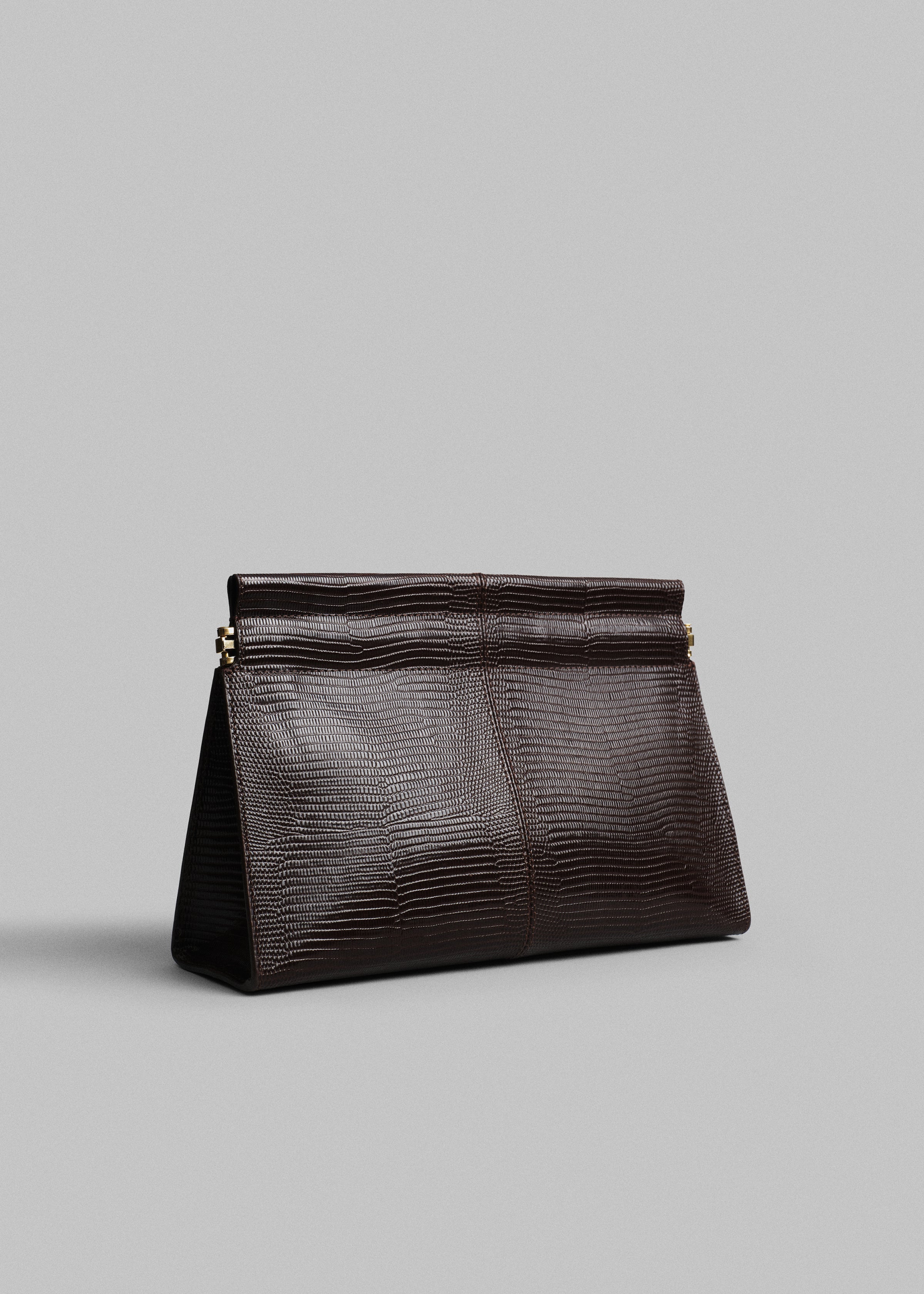 Small Leather Clutch in Espresso  - Espresso