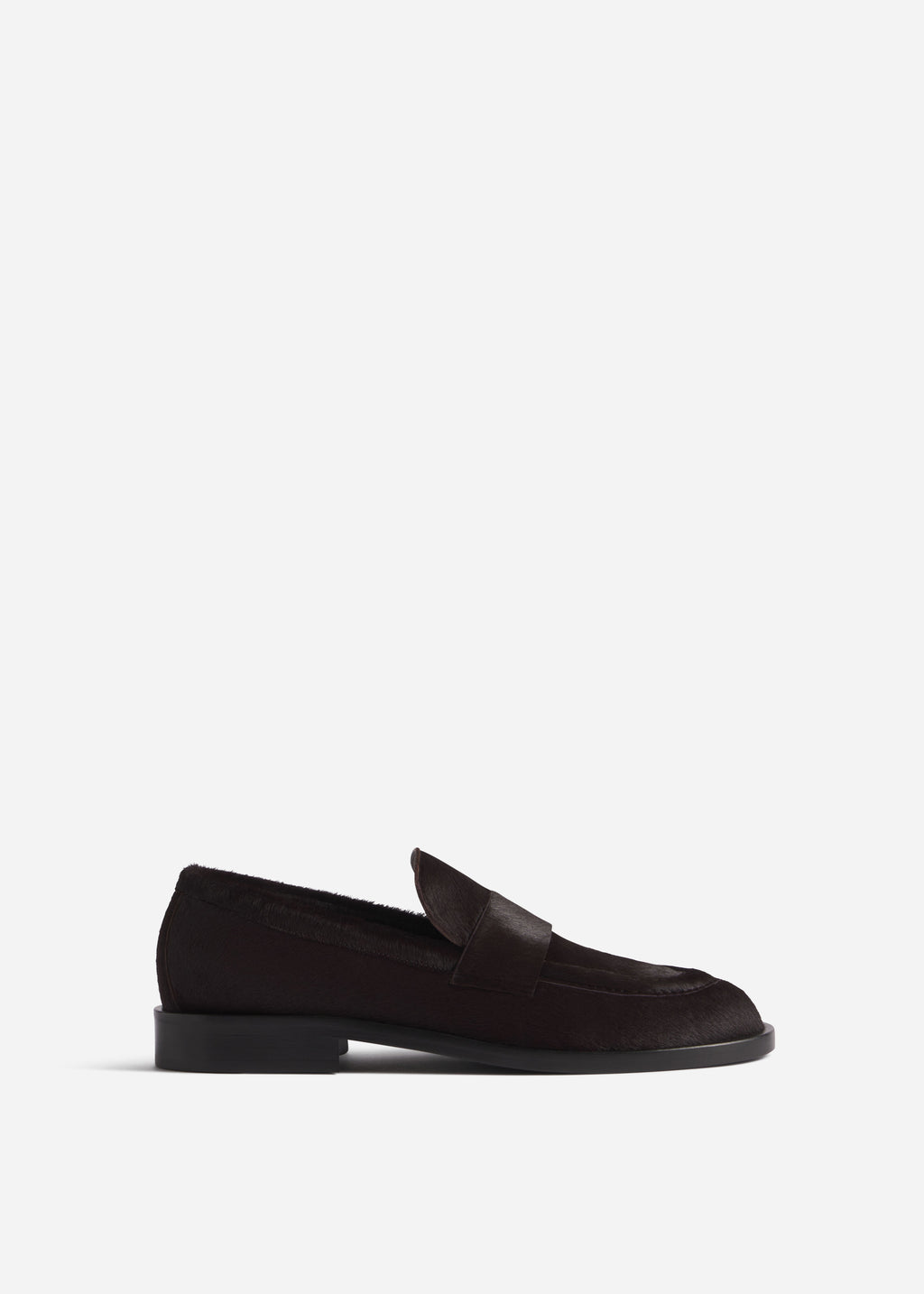 Calf Hair Loafer - Chocolate - CO