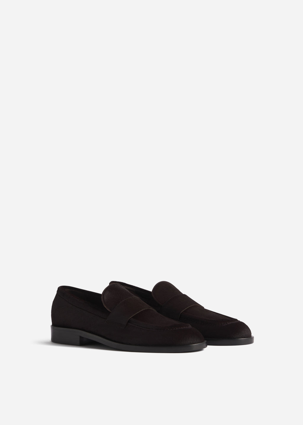 Calf Hair Loafer - Chocolate - CO