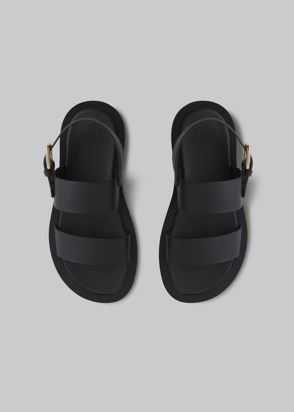 Thick Strap Sandals - Black - CO