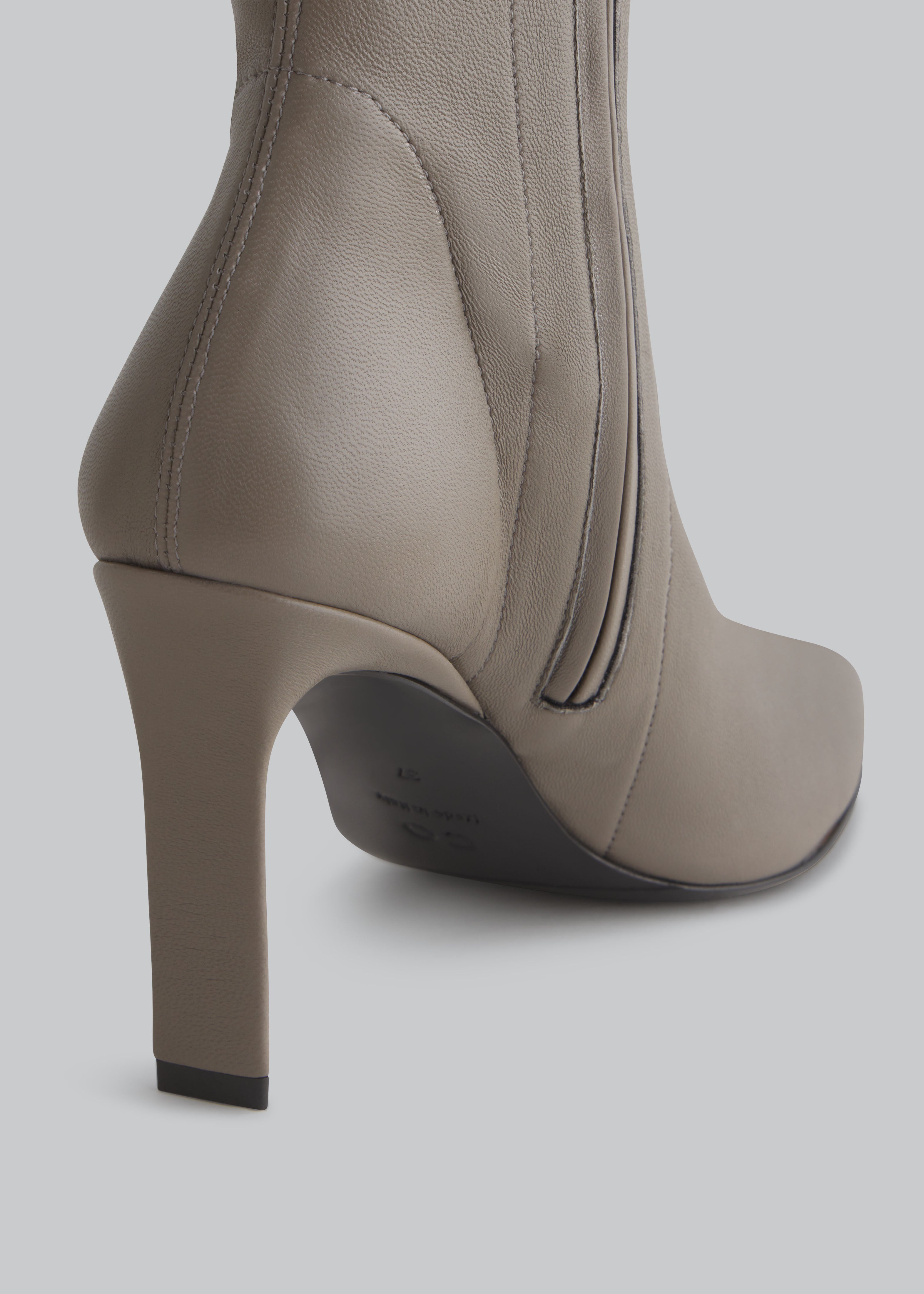 Stretch High Heel Boot - Grey