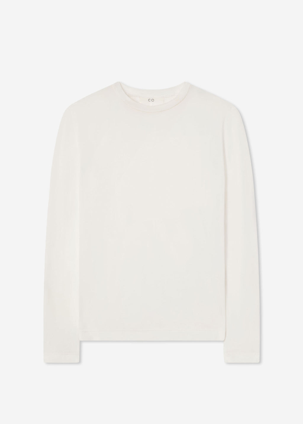 Crewneck Long Sleeve in Cotton Jersey - Ivory - CO