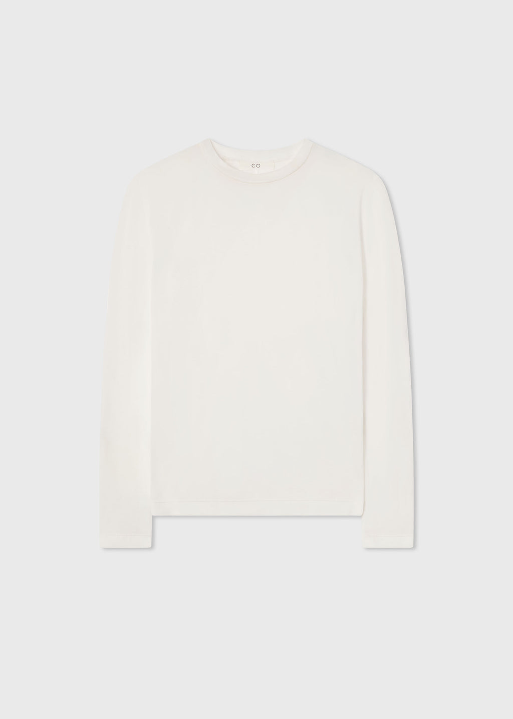 Crewneck Long Sleeve in Cotton Jersey - Ivory - CO