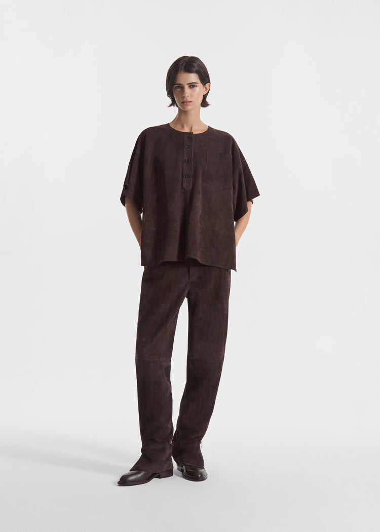 Suede Pant - Chocolate, image 1 of 7