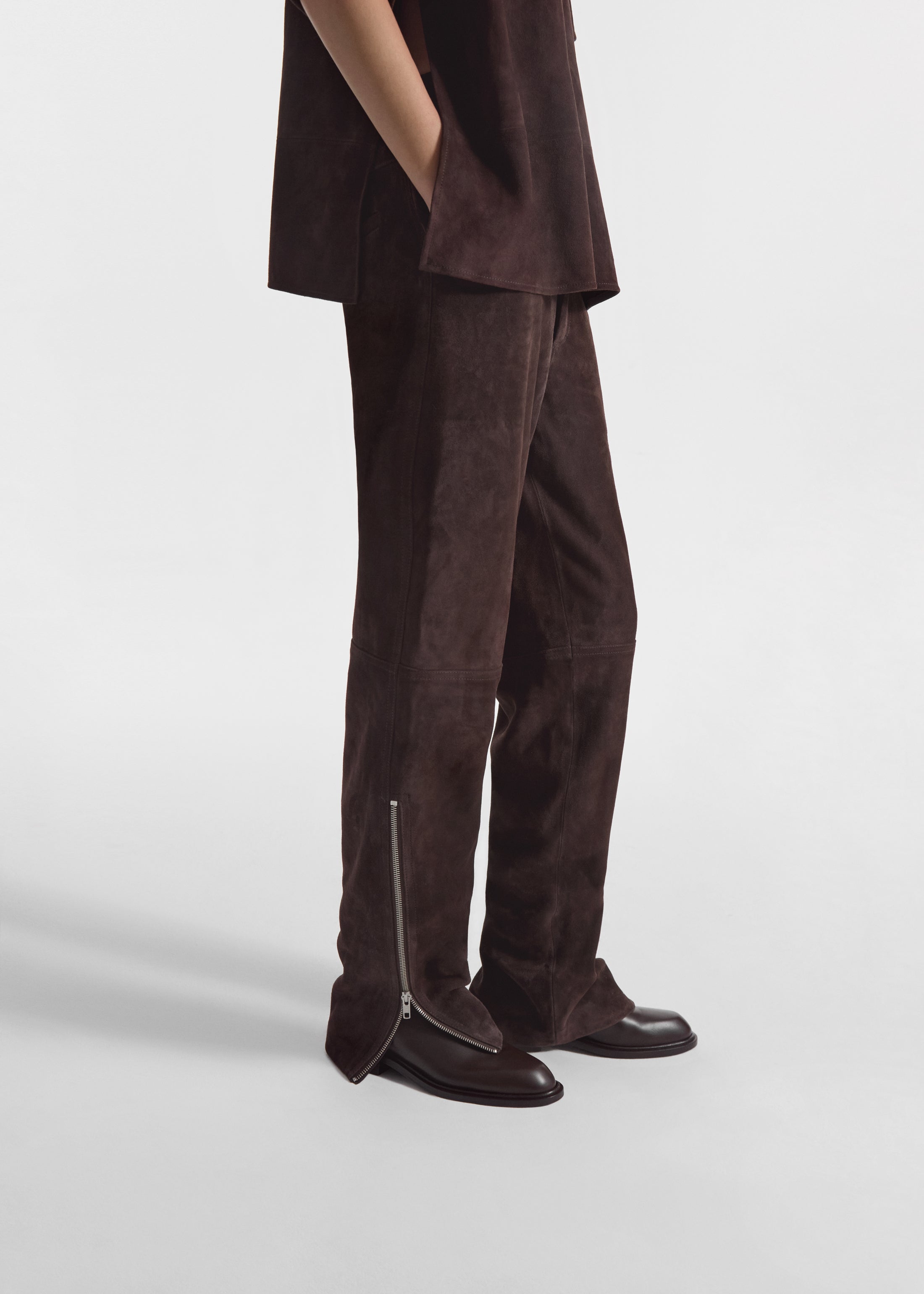 Suede Pant - Chocolate