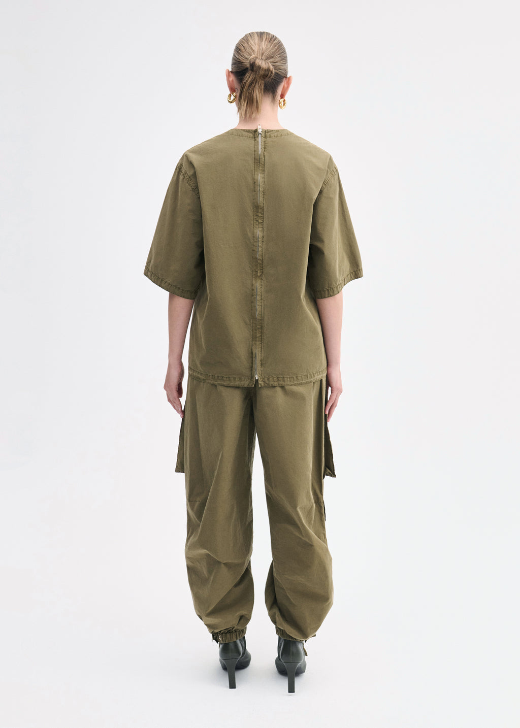 Utility Pant in Cotton Twill  - Olive - CO