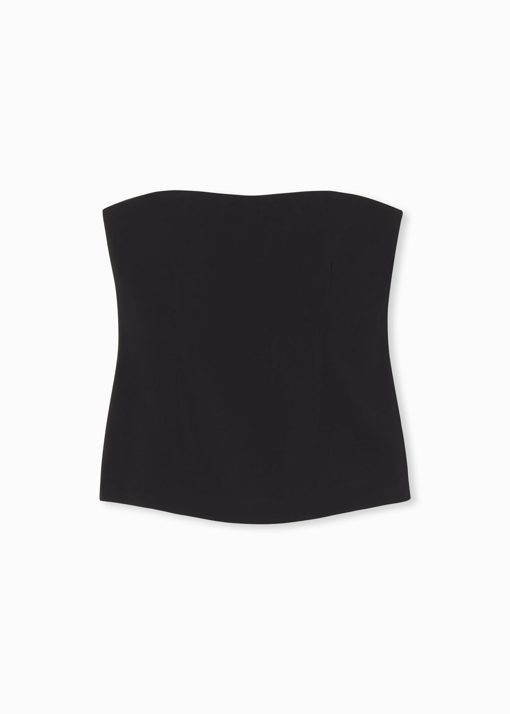 Bustier Top in Stretch Viscose - Black - CO