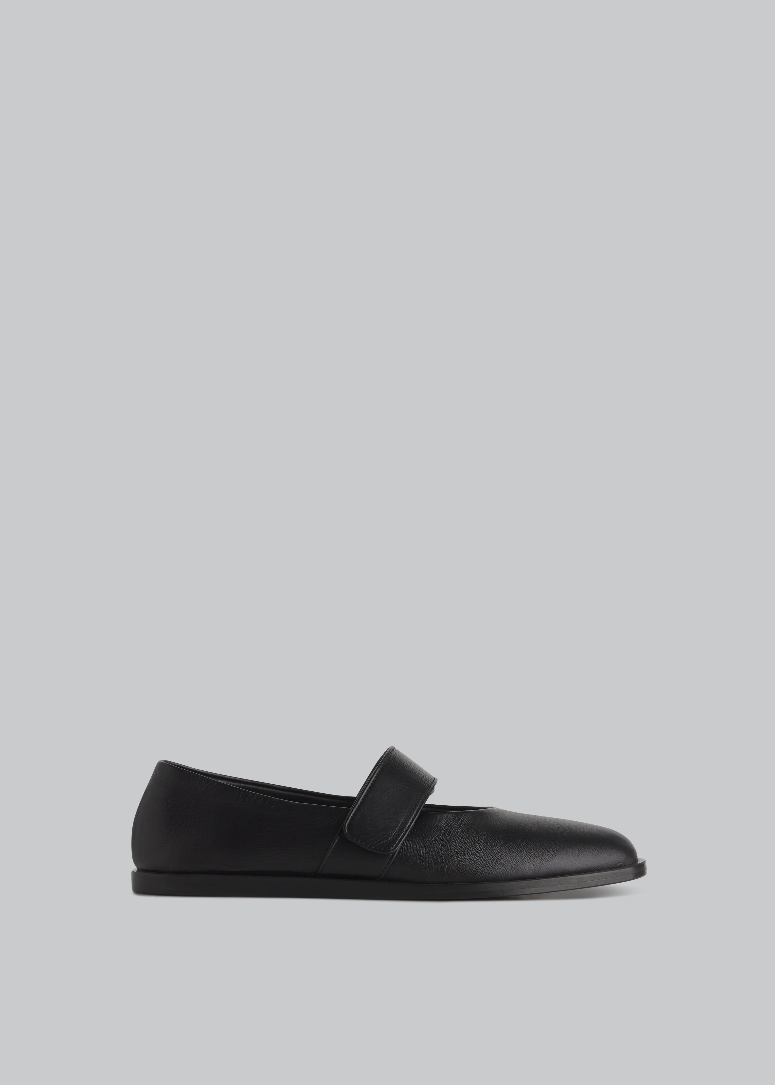 Velcro Mary Jane in Lambskin - Black