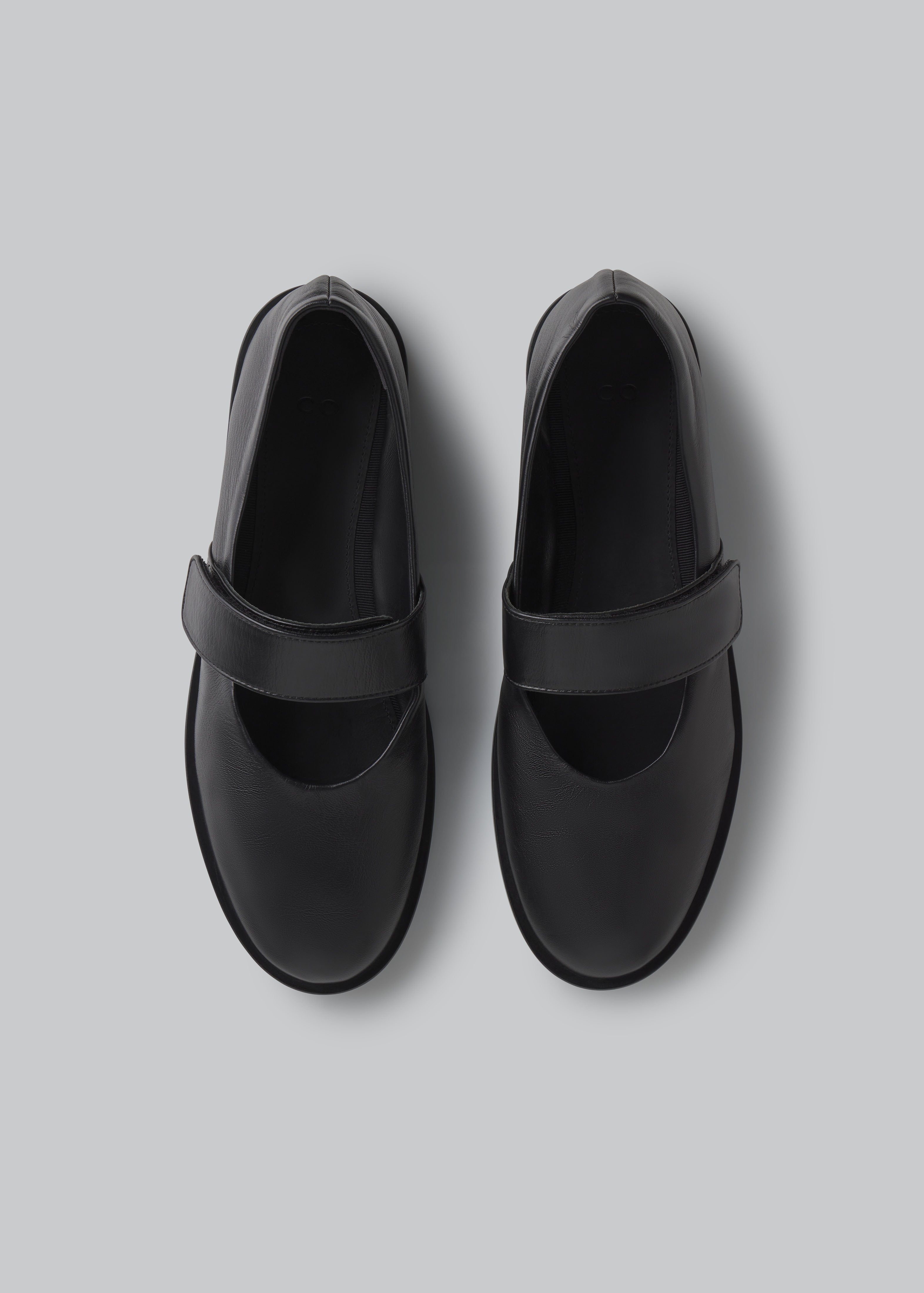 Velcro Mary Jane in Lambskin - Black