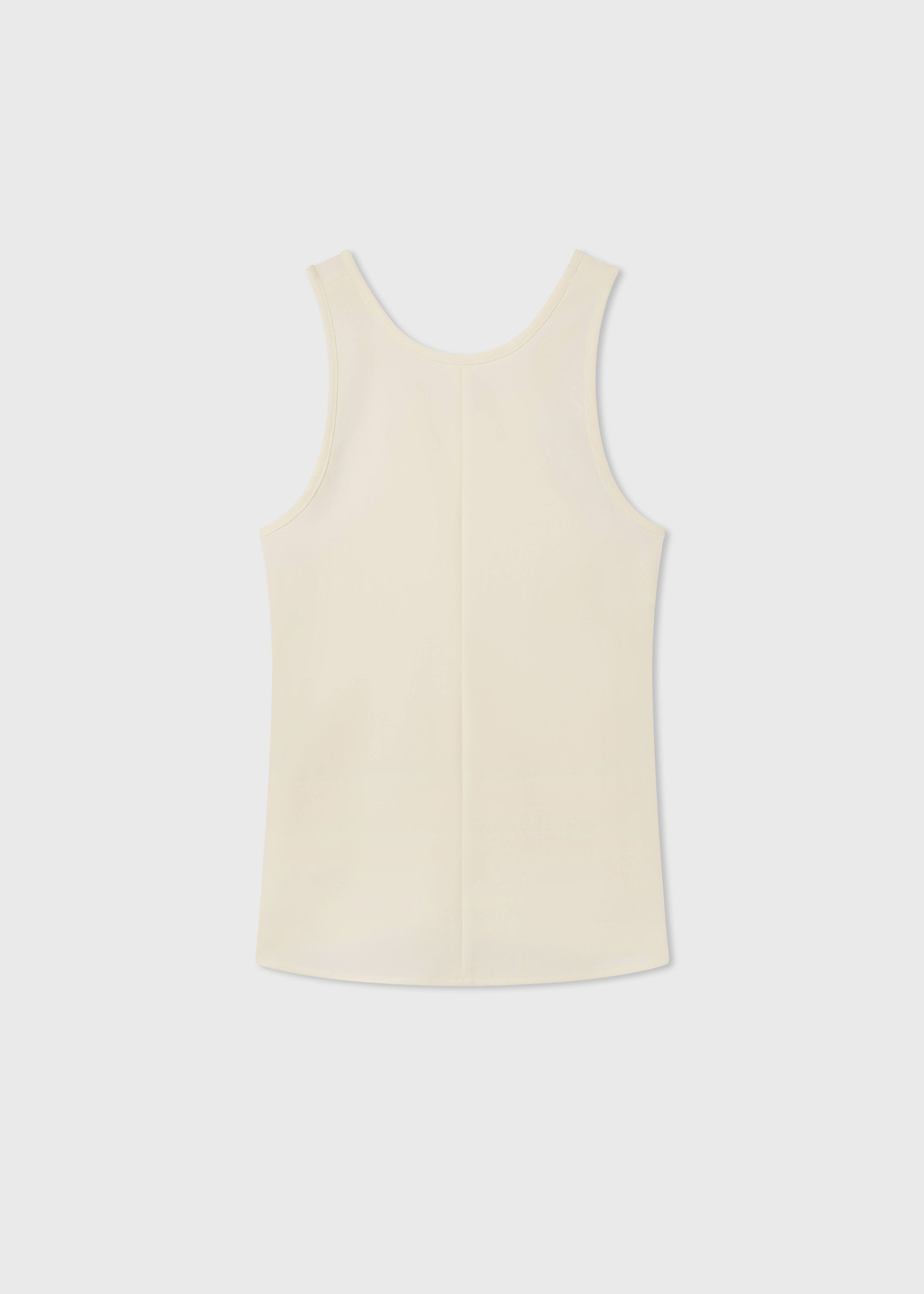 Racer Back Tank in Cotton - Milk