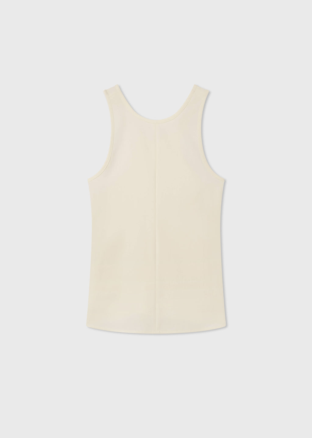 Racer Back Tank in Cotton - Milk - CO