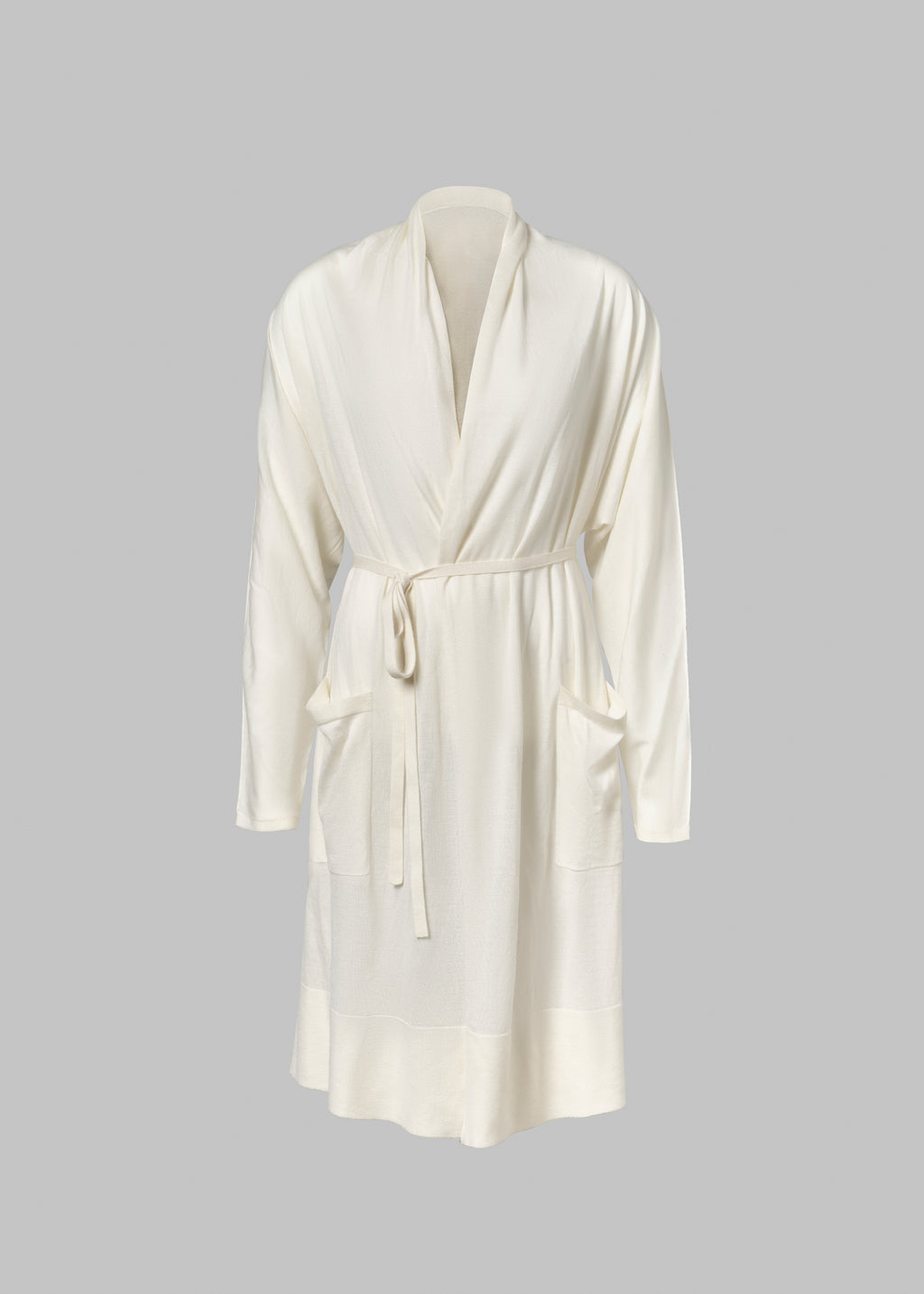 Fine Cashmere Robe - Ivory - CO