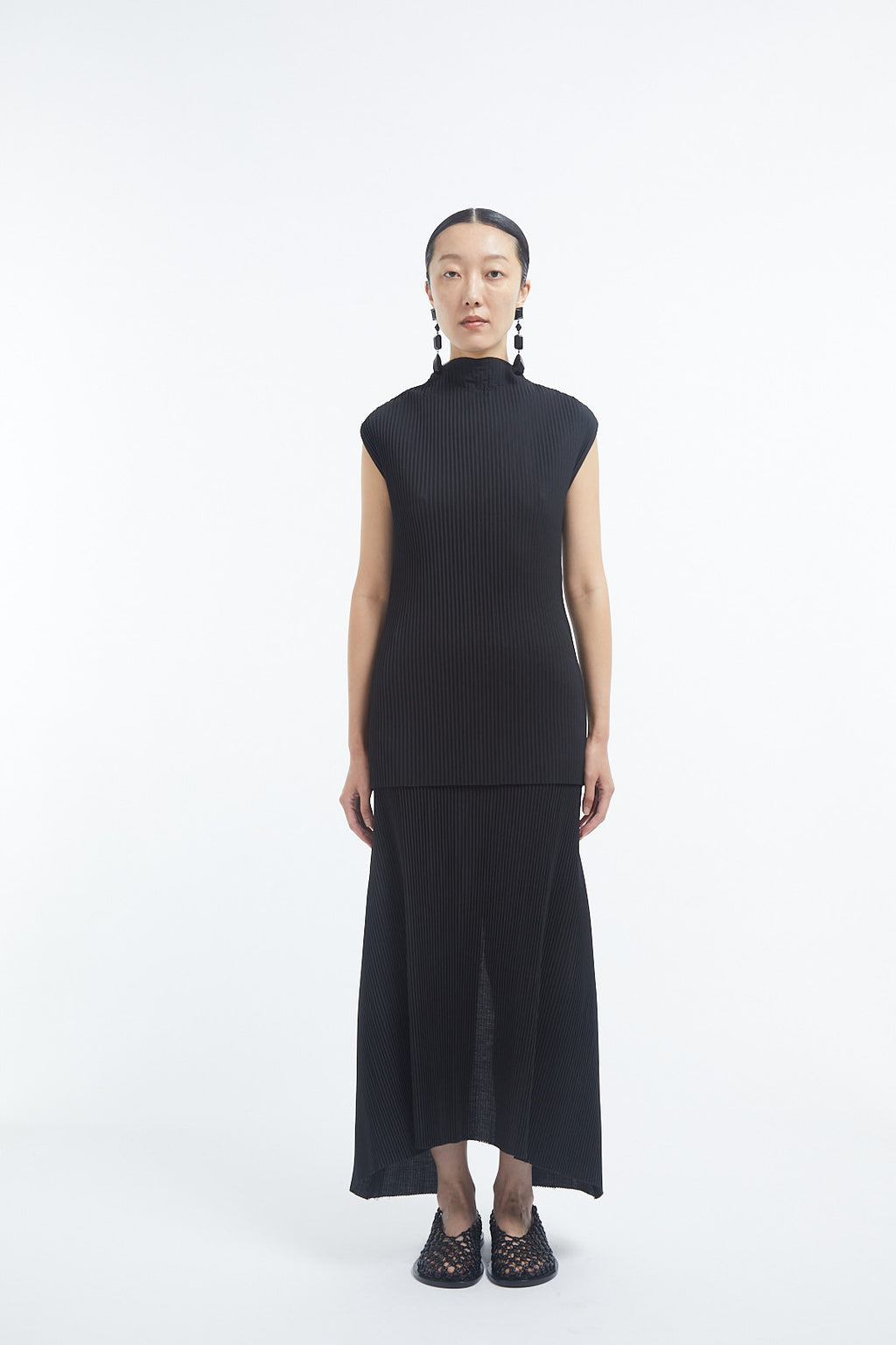 Plisse Skirt - Black - CO