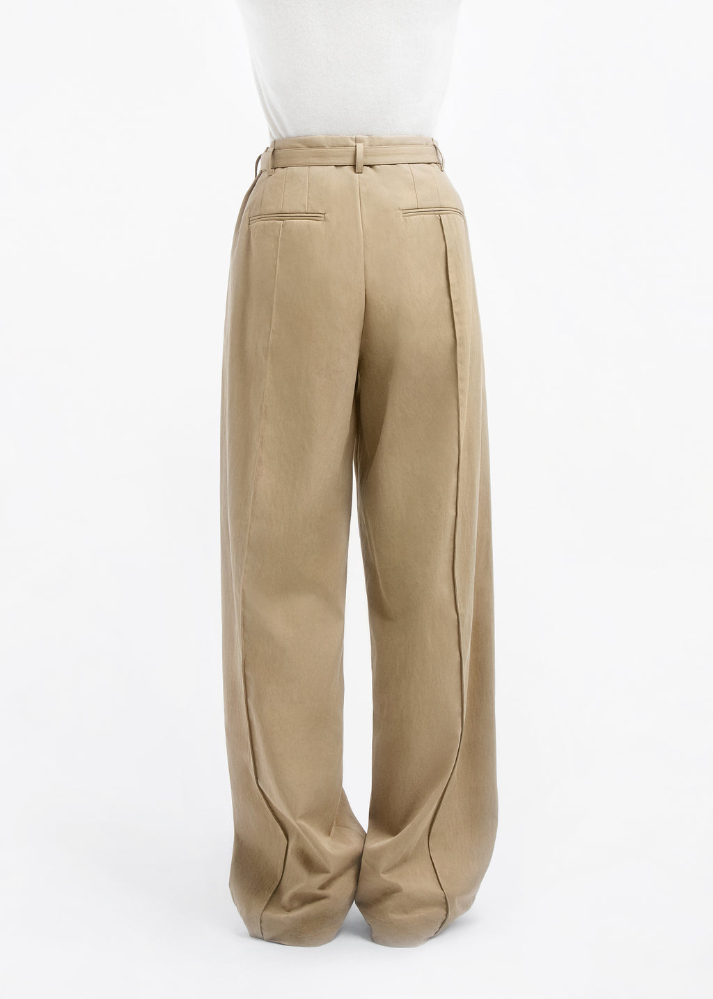 Drop Waisted Pant in Cotton Twill - Camel - CO