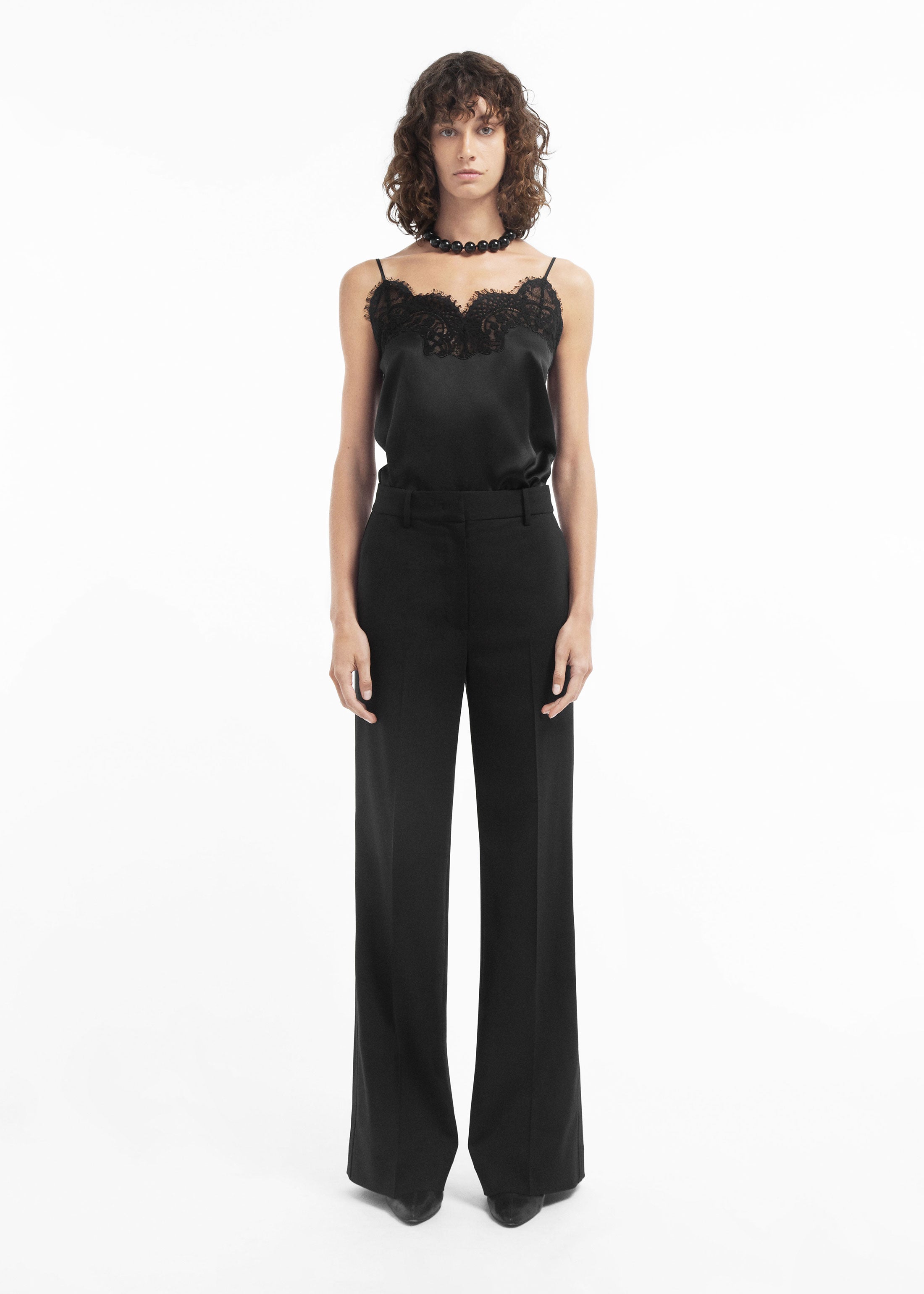 Andmary Jemma ribbon camisole ブラック black Jemma ribbon camisole