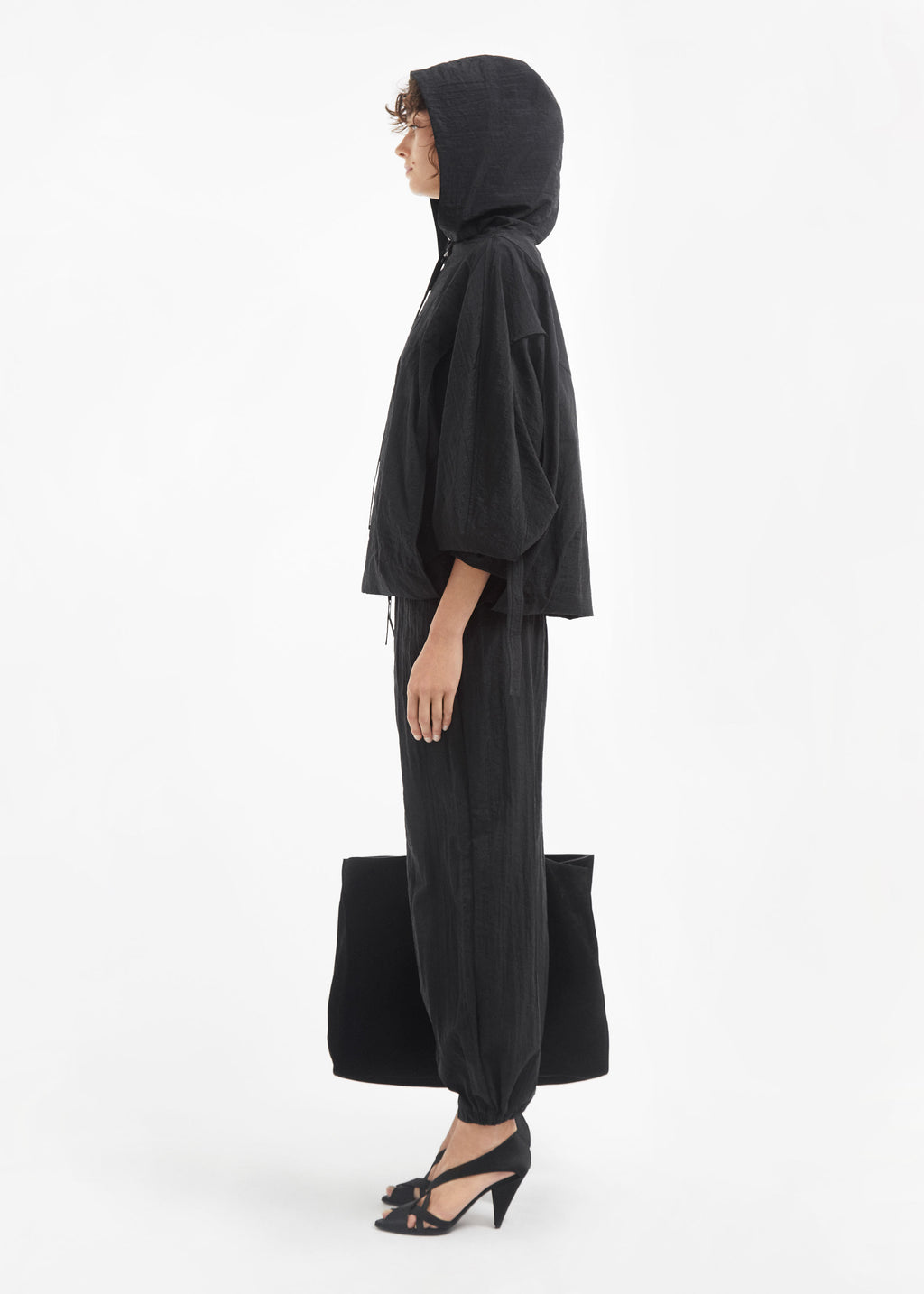 Sports Pullover in Recycled Nylon - Black - CO